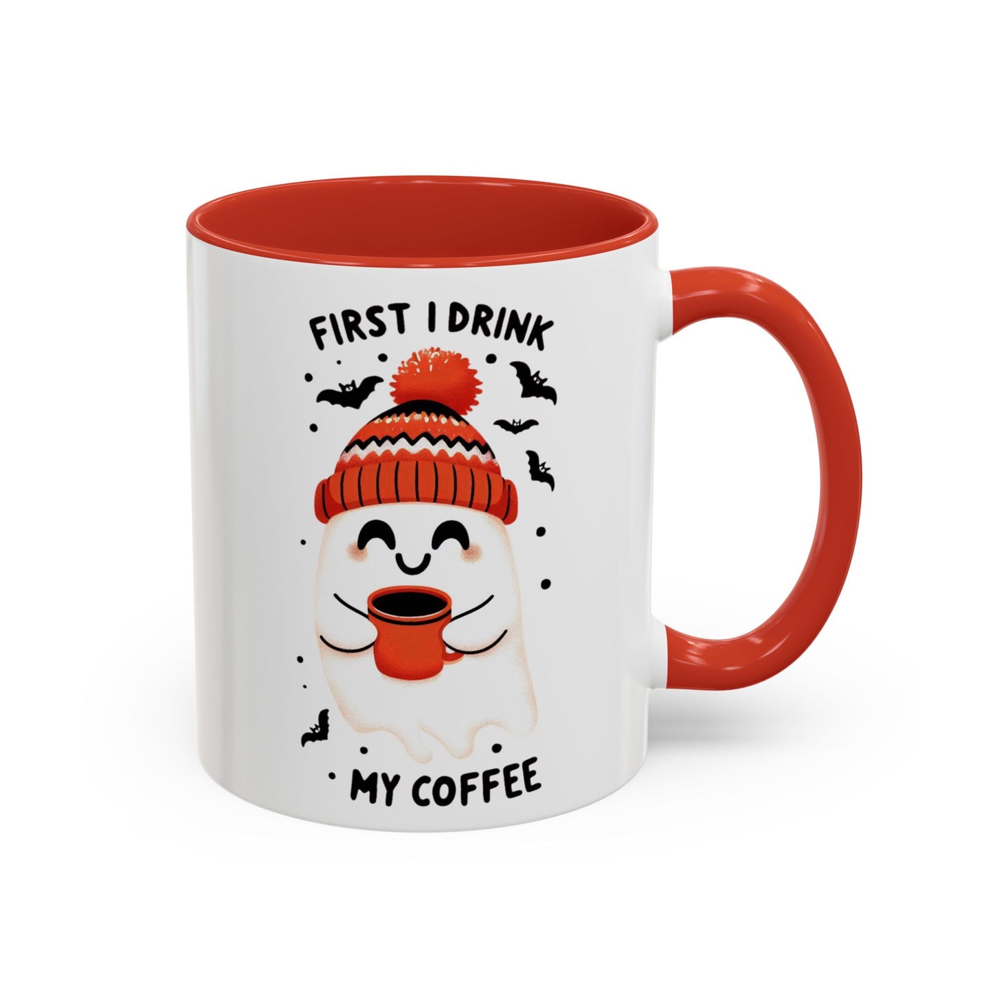 Halloween Ghost Cat Coffee Mug