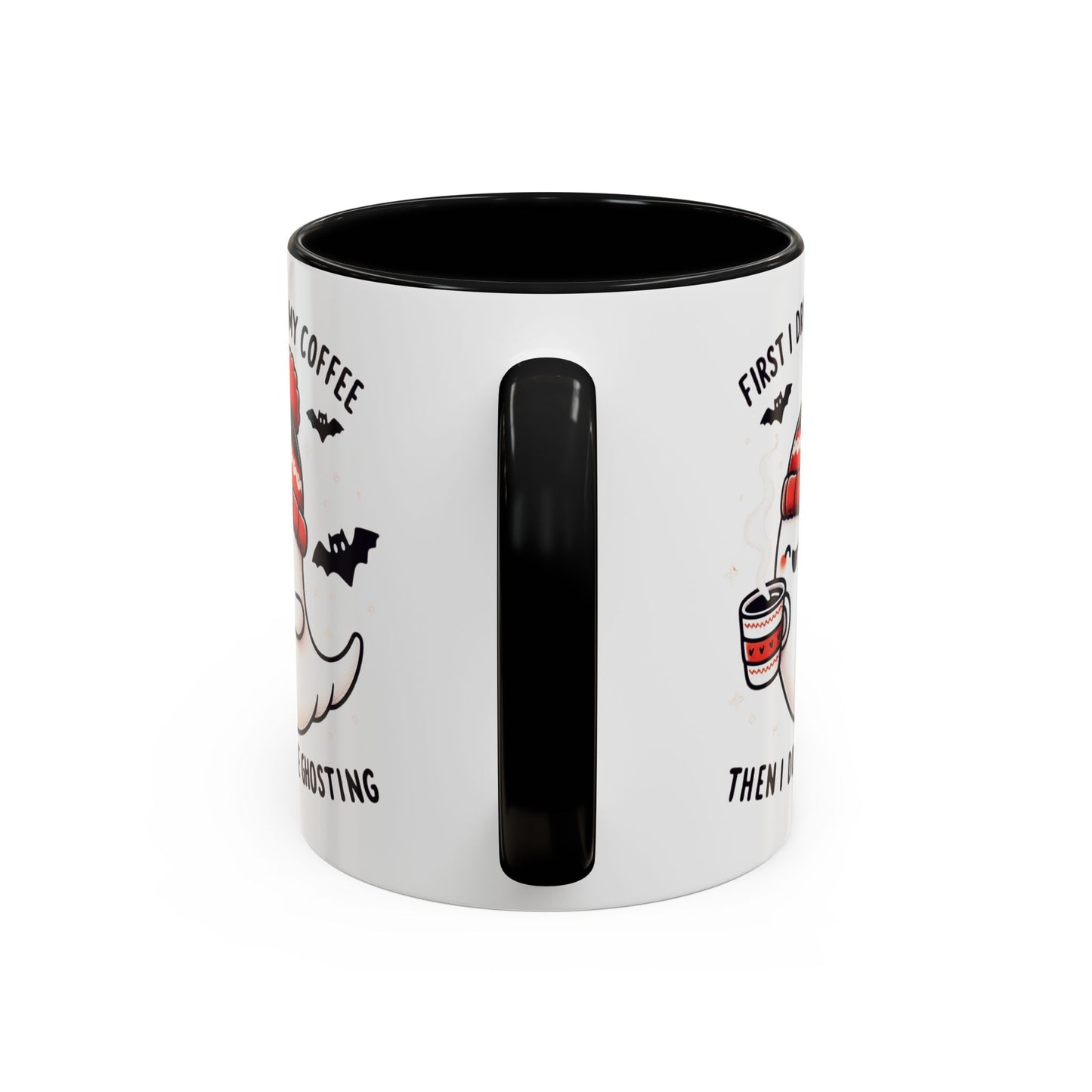 Halloween Ghost Cat Coffee Mug