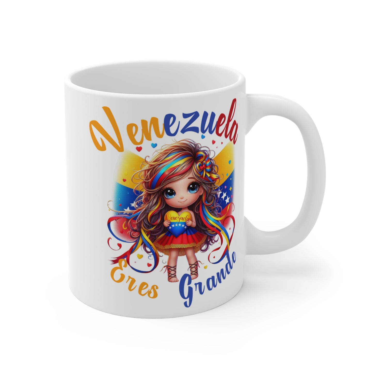 Ceramic Mugs (11oz\15oz\20oz), Ceramic Mugs (11oz\15oz\20oz), para las personas amantes de Venezuela o para los venezolanos migrantes de su pais, con banderas de Venezuela