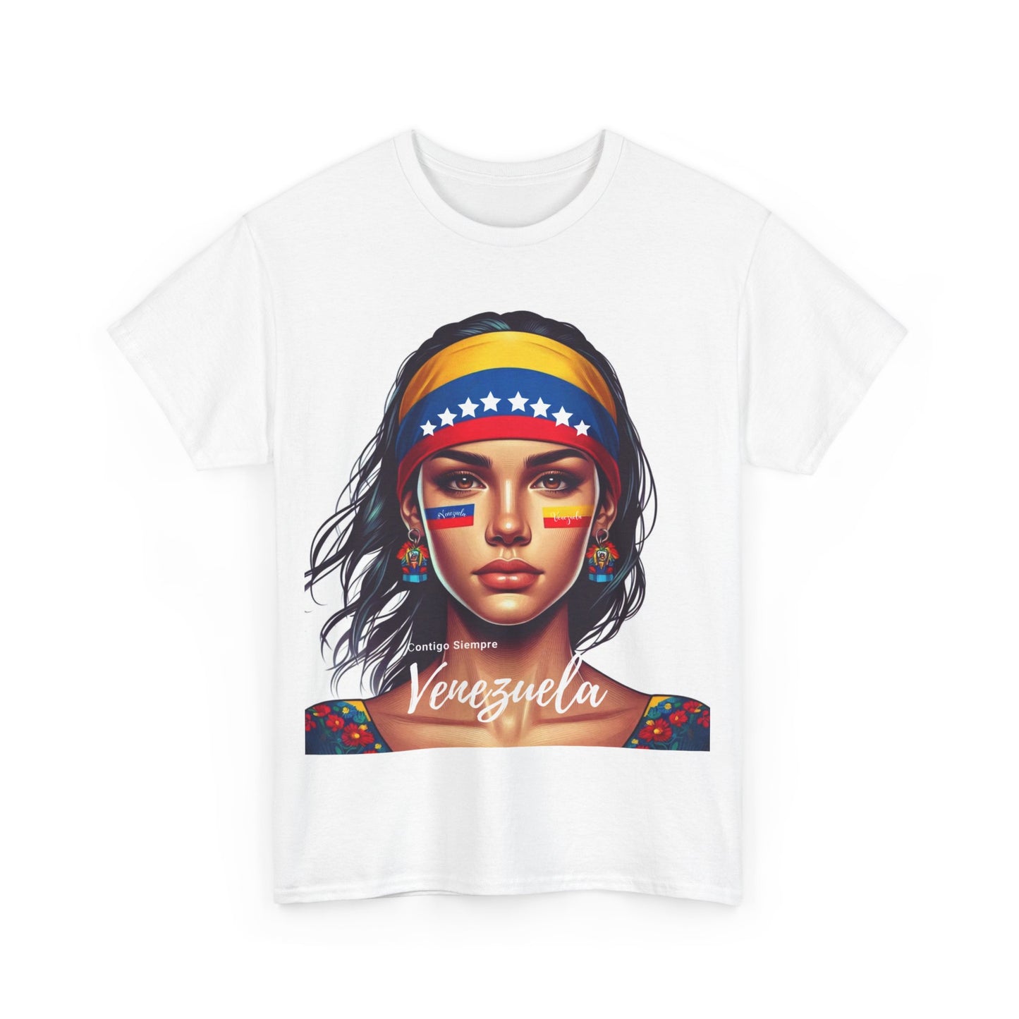 Unisex Heavy Cotton Tee, Colección Camisetas Venezuela Unisex – Serie Adultos, Camiseta Orgullo Venezolano – Retro y Clásica, edicion especial Venezuela