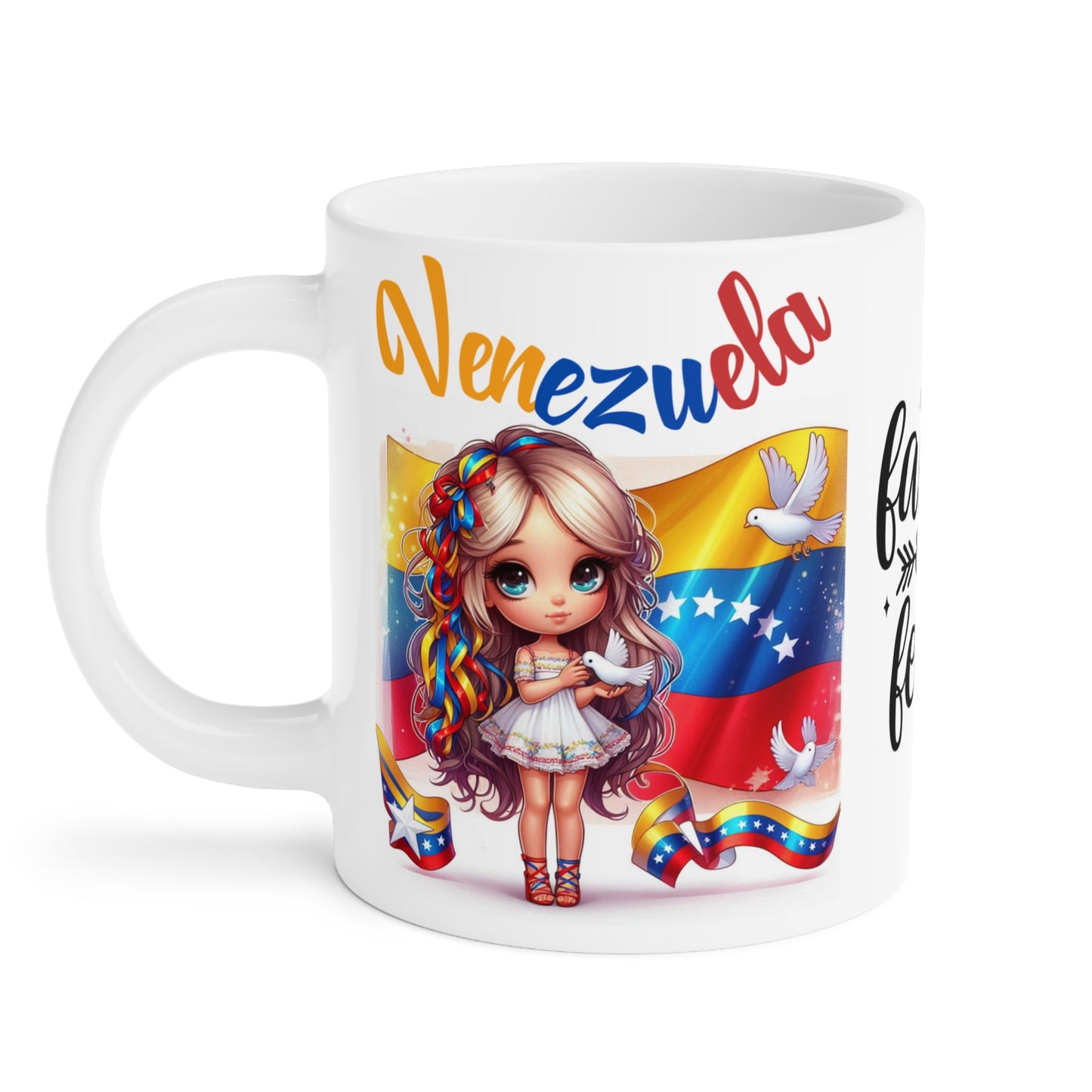 Ceramic Mugs (11oz\15oz\20oz), Ceramic Mugs (11oz\15oz\20oz), para las personas amantes de Venezuela o para los venezolanos migrantes de su pais, con banderas de Venezuela