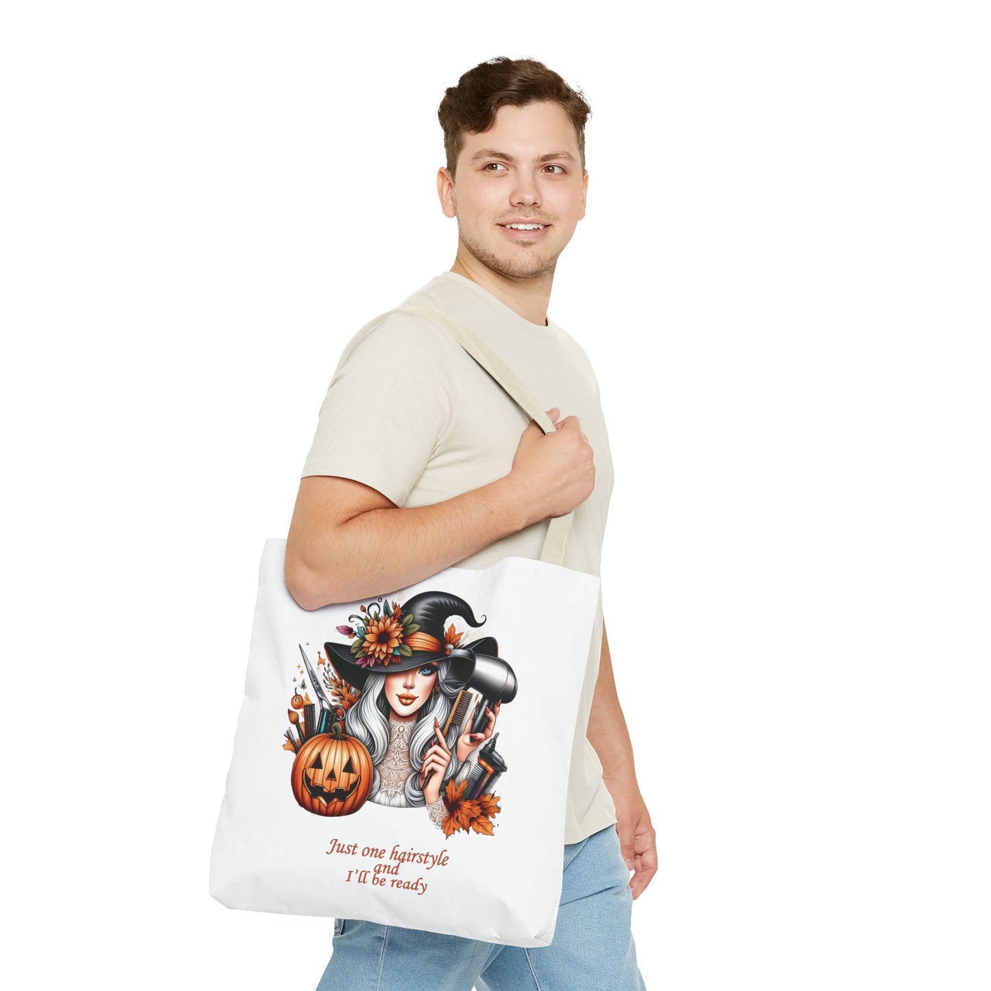 "Just one hairstyle" - Lover Tote Bag, Gift, For him and her, Lovers, Halloween