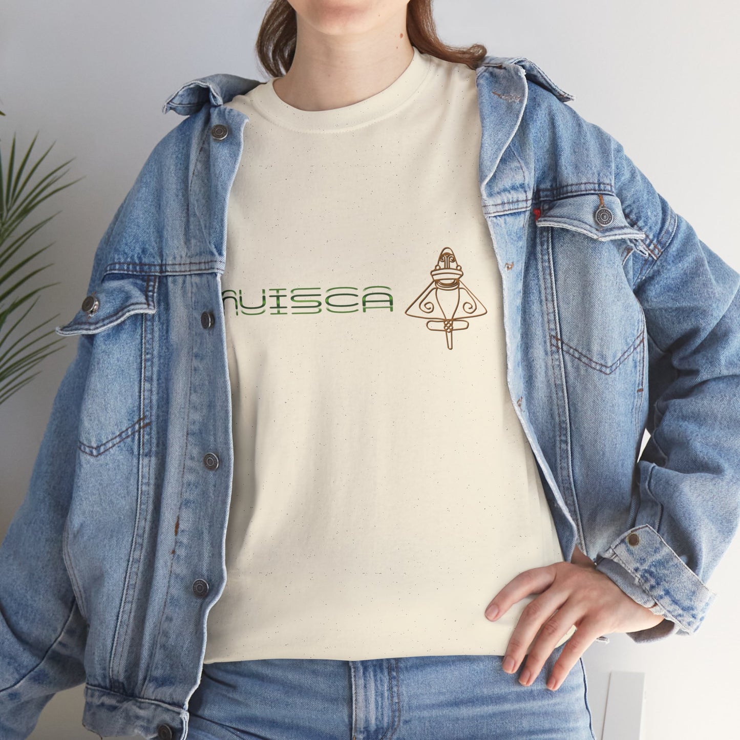 "CULTURA MUISCA" - Unisex Heavy Cotton Tee, Sporty, Casual, Gift, For Him or Her.