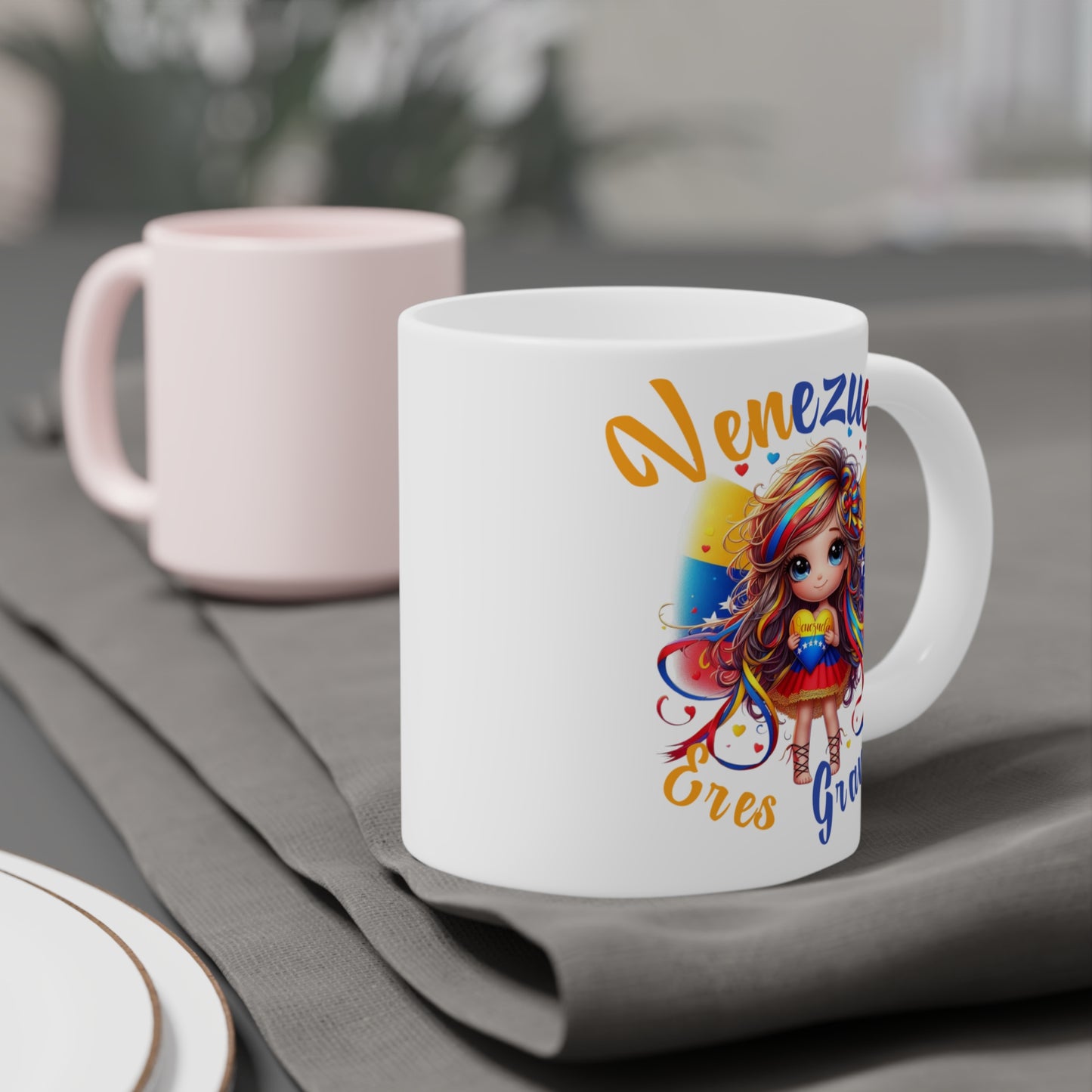 Ceramic Mugs (11oz\15oz\20oz), Ceramic Mugs (11oz\15oz\20oz), para las personas amantes de Venezuela o para los venezolanos migrantes de su pais, con banderas de Venezuela