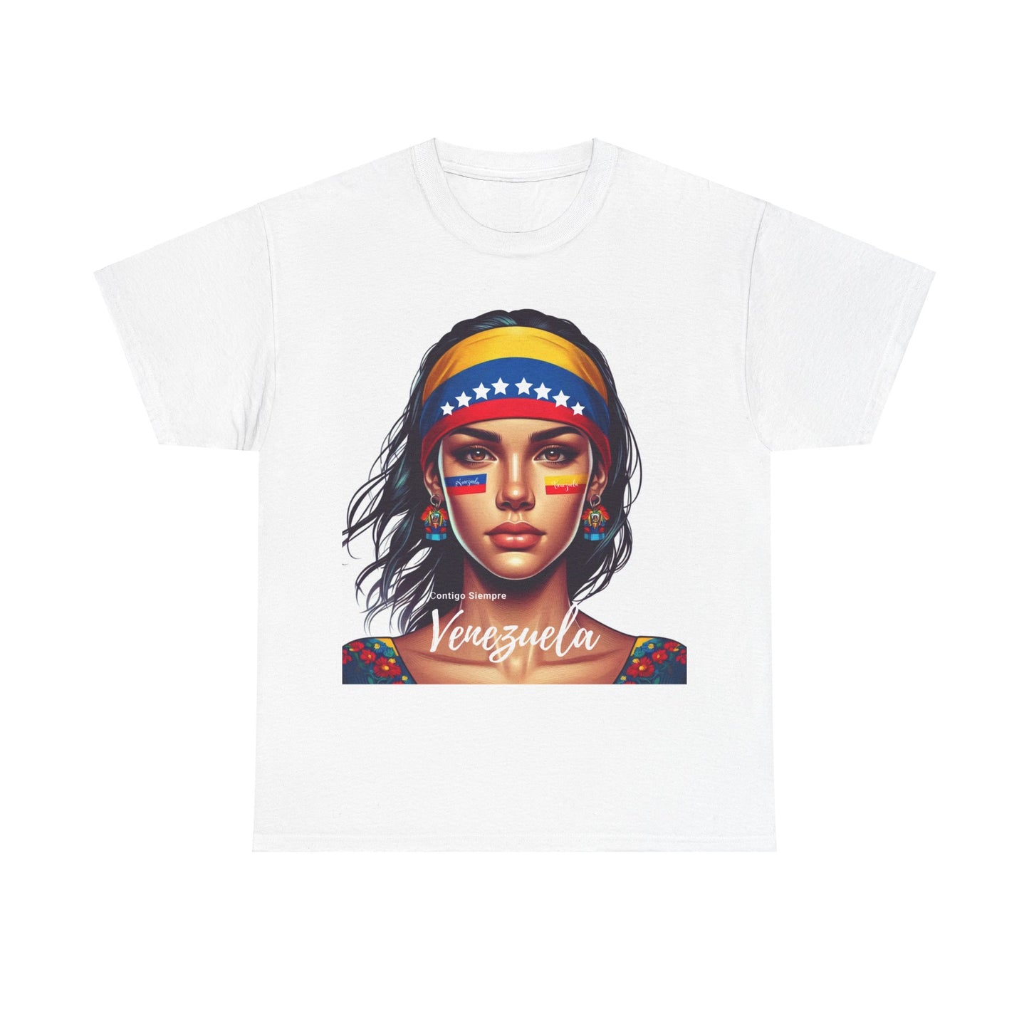 Unisex Heavy Cotton Tee, Colección Camisetas Venezuela Unisex – Serie Adultos, Camiseta Orgullo Venezolano – Retro y Clásica, edicion especial Venezuela