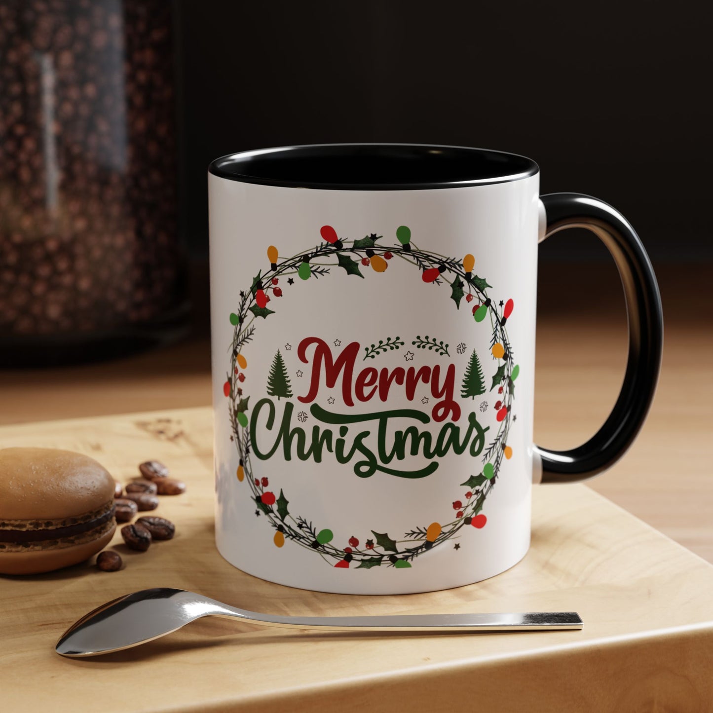 Mug, Merry Christmas Accent Coffee Mug (11, 15oz)