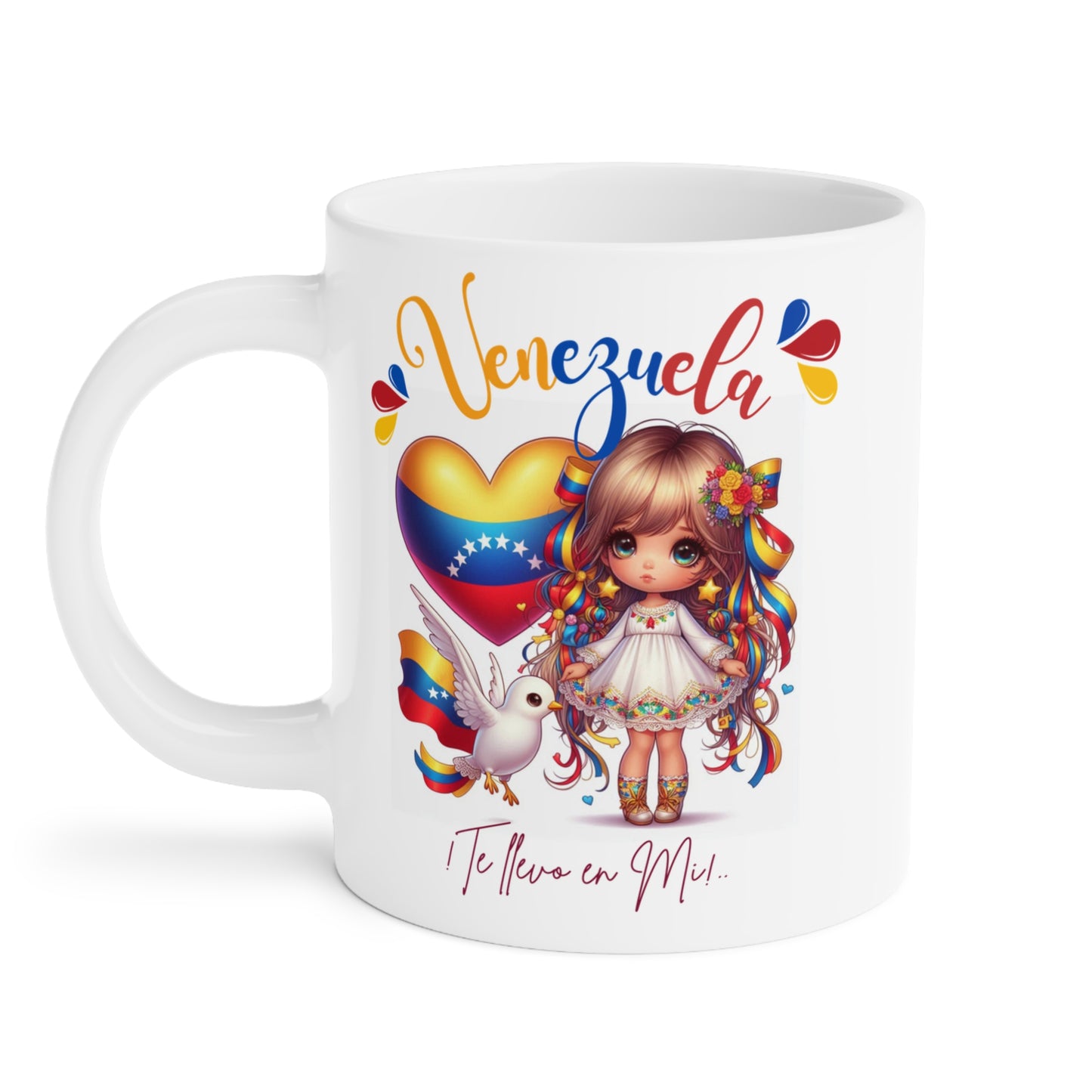 Ceramic Mugs (11oz\15oz\20oz), Ceramic Mugs (11oz\15oz\20oz), para las personas amantes de Venezuela o para los venezolanos migrantes de su pais, con banderas de Venezuela