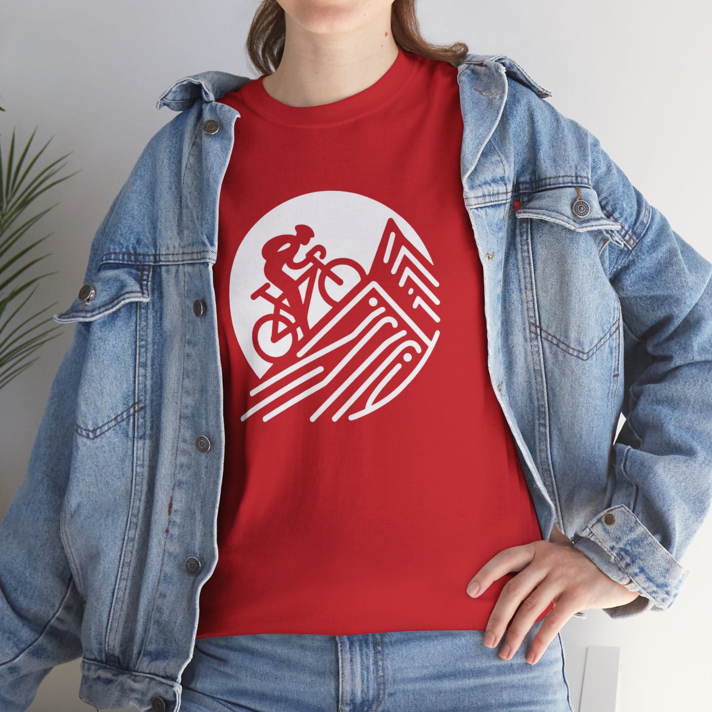 Unisex Heavy Cotton Tee, para amantes del ciclismo, amantes de bicicletas, ropa de ciclismo, camisetas de ciclismo de montaña, ropa de ciclismo, amantes de la bicicleta