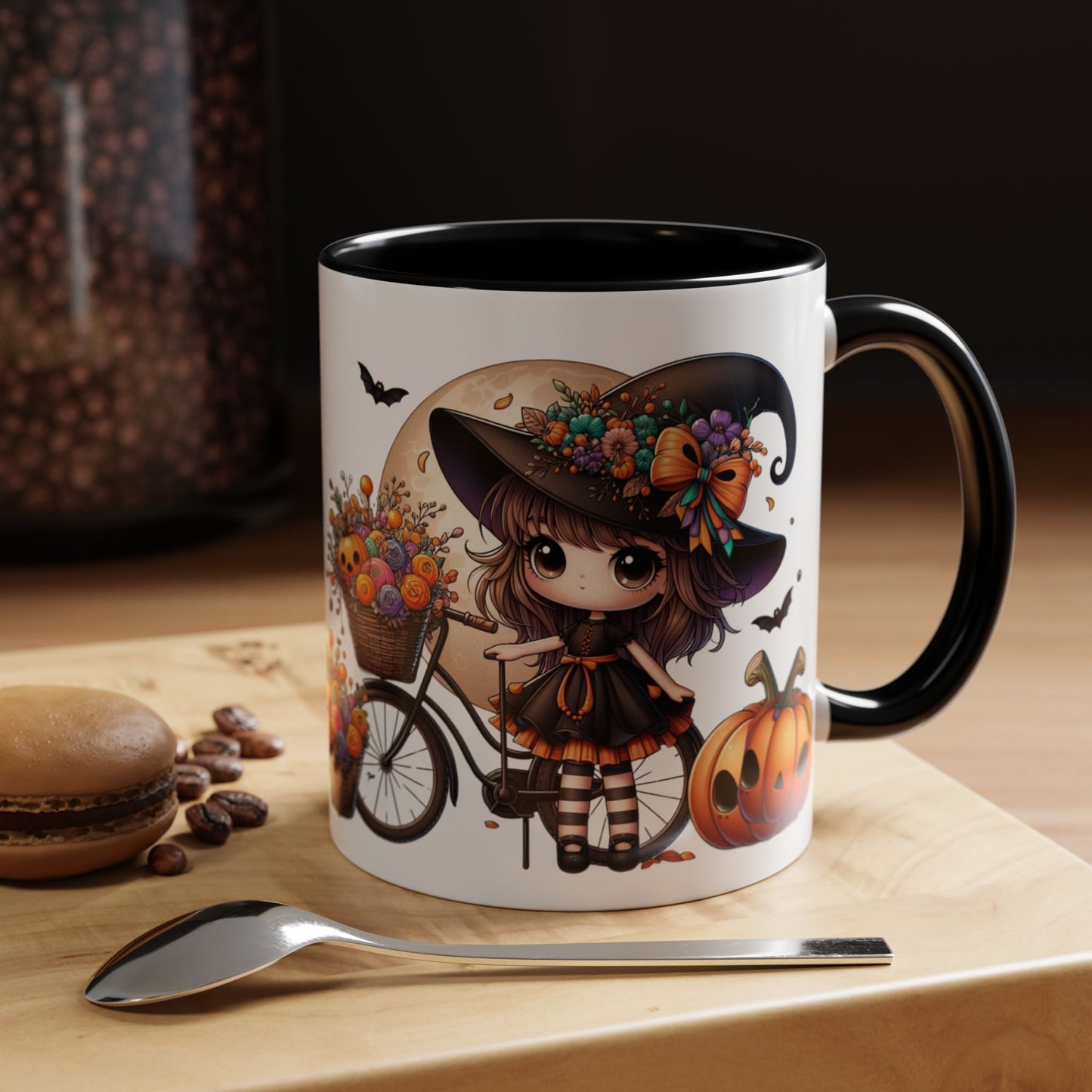 Mug Halloween Decorated with Positive Message