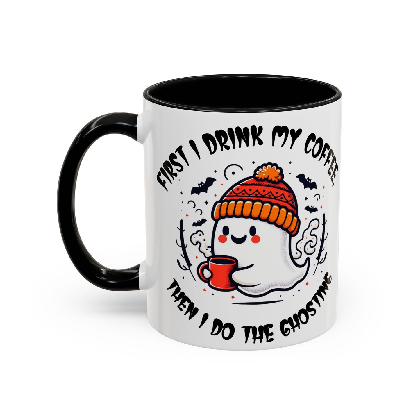 Halloween Ghost Cat Coffee Mug