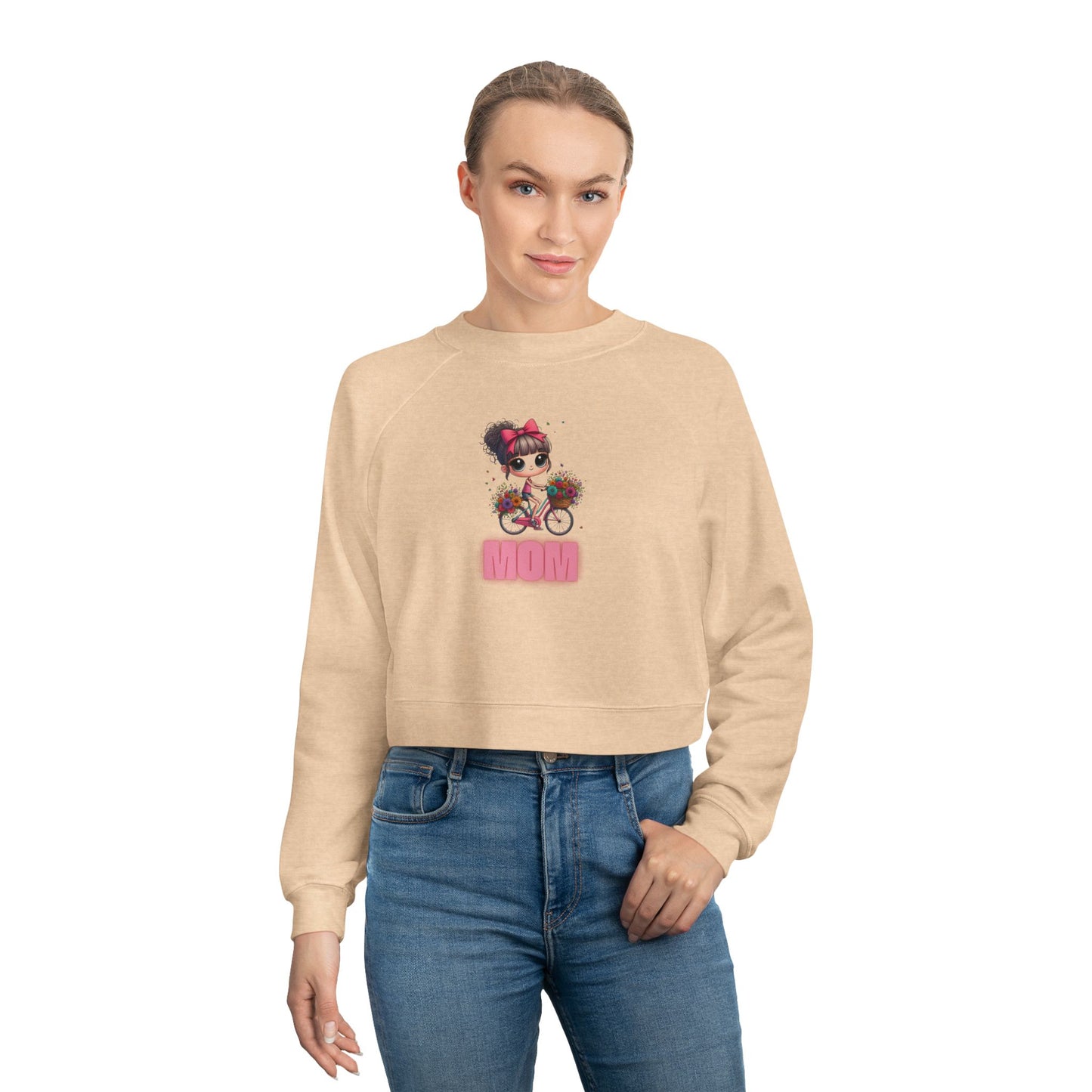 Cropped Sweatshirt Bike Mama Cycling Lover