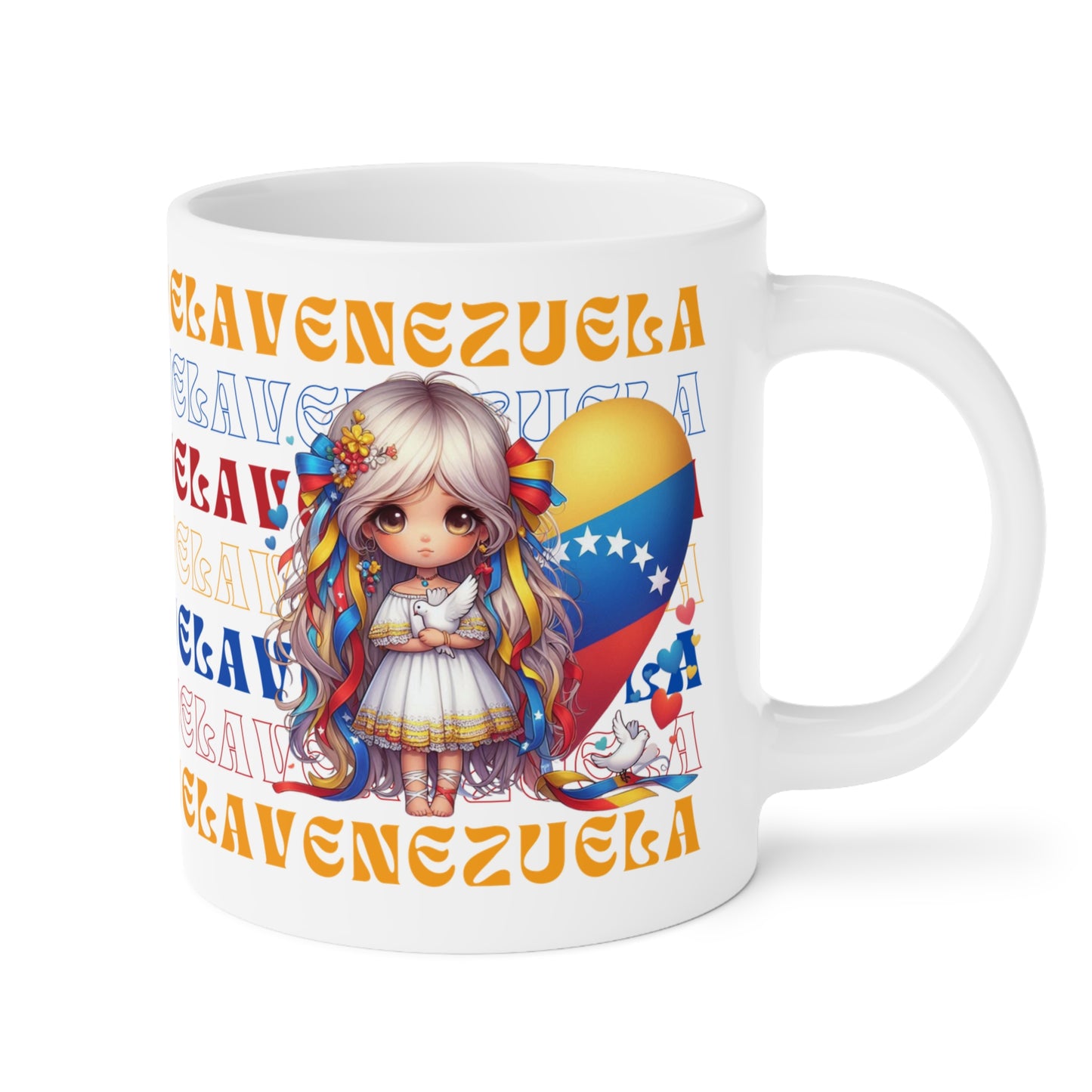 Ceramic Mugs (11oz\15oz\20oz), Ceramic Mugs (11oz\15oz\20oz), para las personas amantes de Venezuela o para los venezolanos migrantes de su pais, con banderas de Venezuela