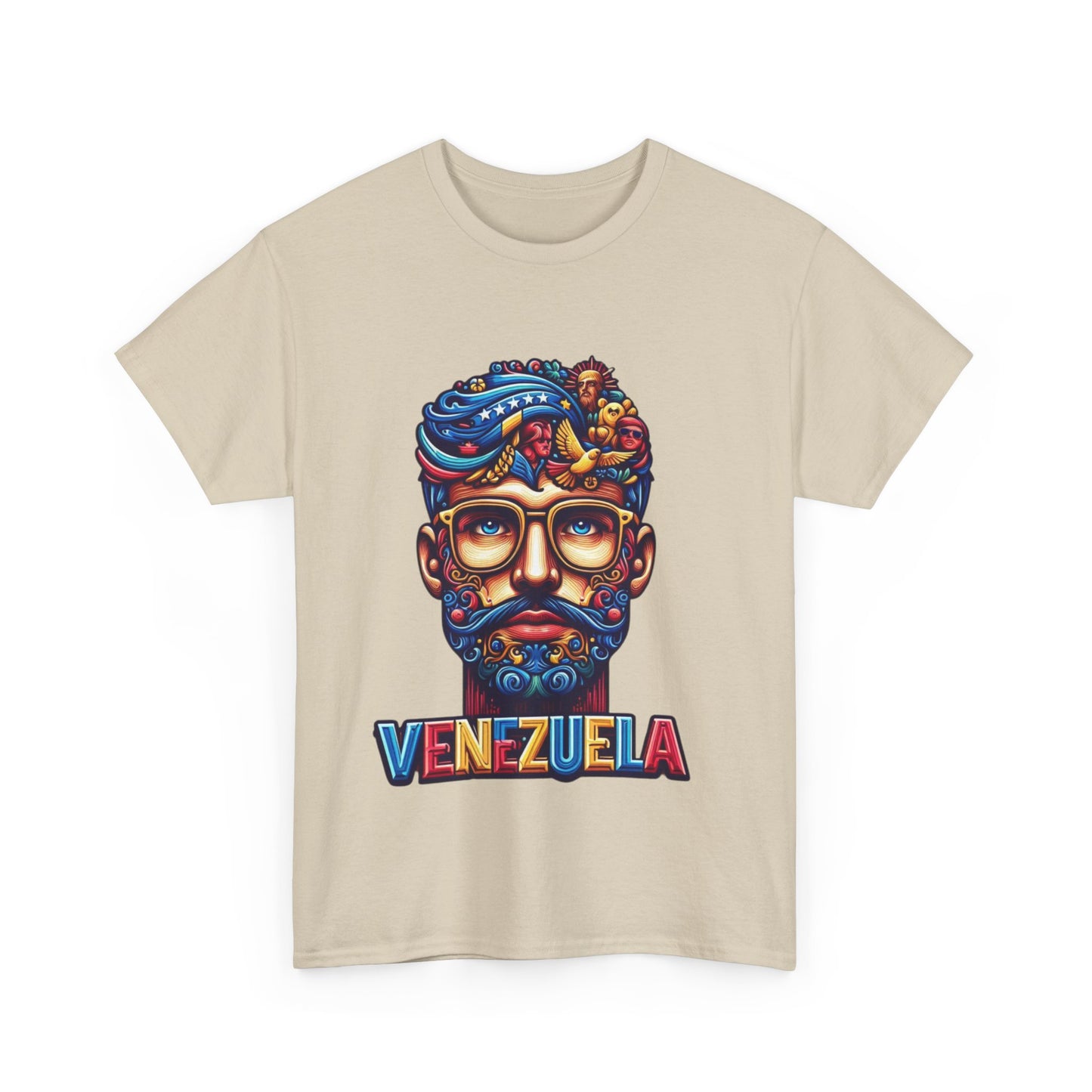 Unisex Heavy Cotton Tee, Colección Camisetas Venezuela Unisex – Serie Adultos, Camiseta Orgullo Venezolano – Retro y Clásica, edicion especial Venezuela