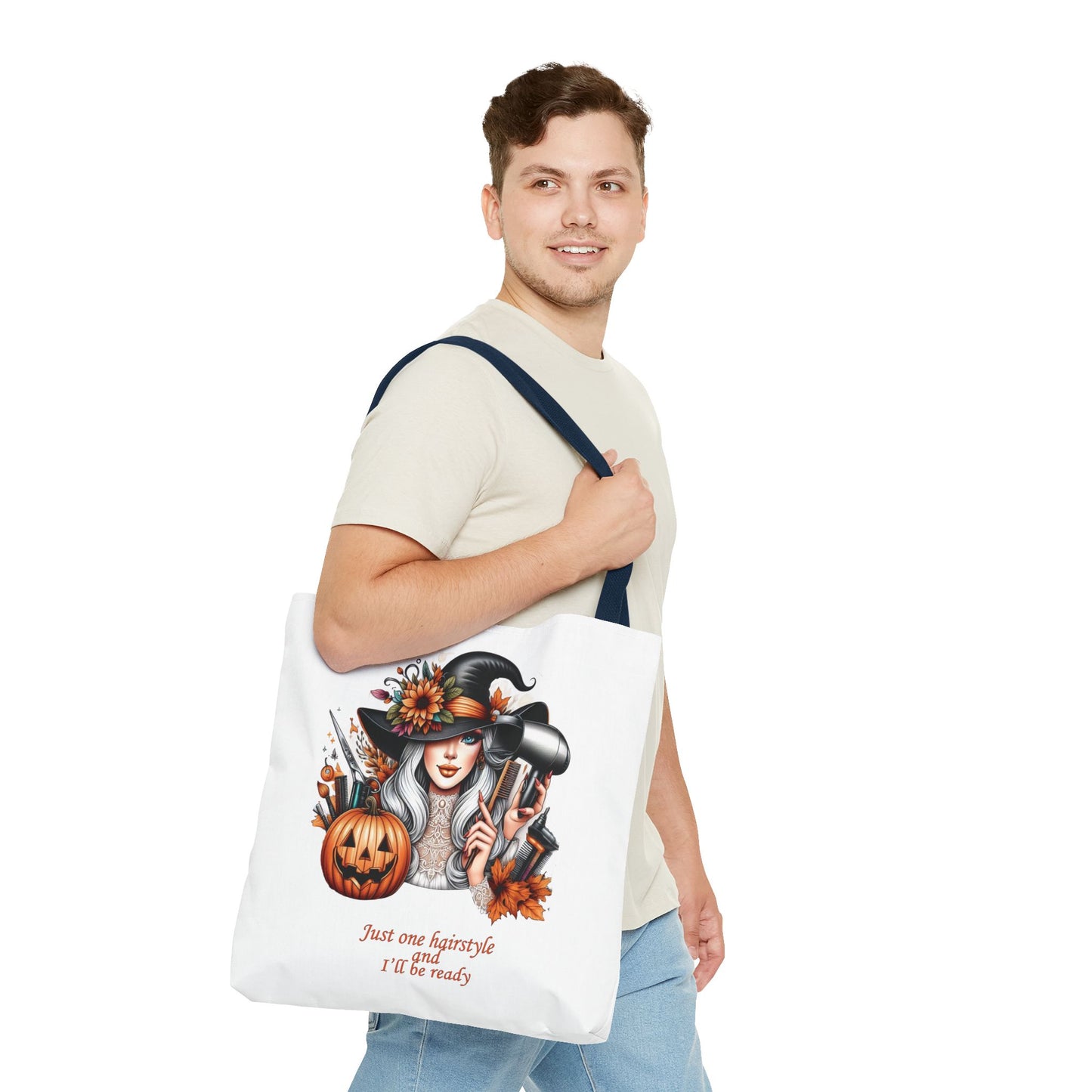 "Just one hairstyle" - Lover Tote Bag, Gift, For him and her, Lovers, Halloween