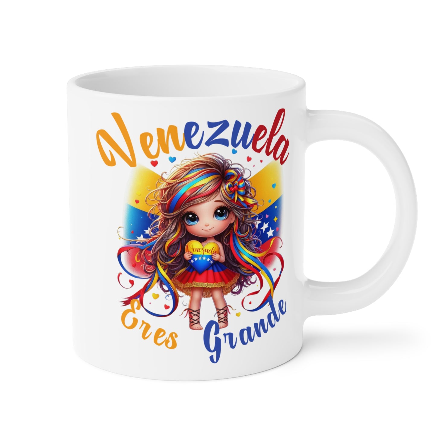 Ceramic Mugs (11oz\15oz\20oz), Ceramic Mugs (11oz\15oz\20oz), para las personas amantes de Venezuela o para los venezolanos migrantes de su pais, con banderas de Venezuela