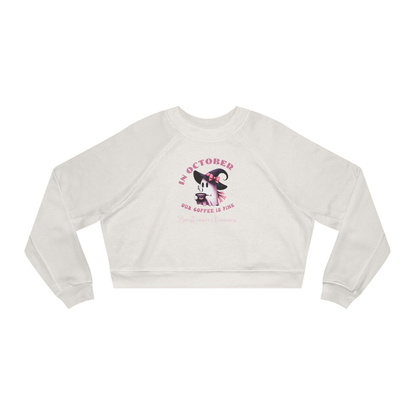 Cropped Sweatshirt Breast Cancer Awareness October Pink Pullover