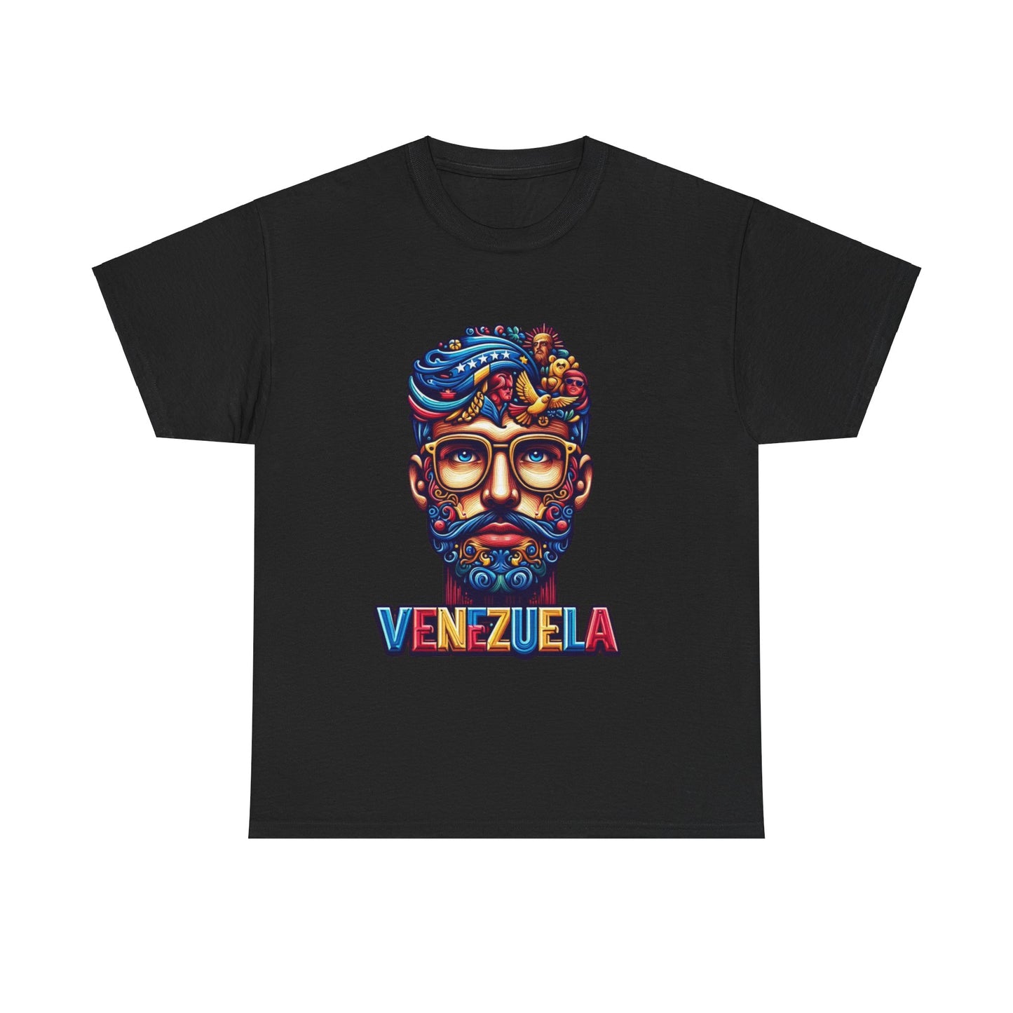 Unisex Heavy Cotton Tee, Colección Camisetas Venezuela Unisex – Serie Adultos, Camiseta Orgullo Venezolano – Retro y Clásica, edicion especial Venezuela