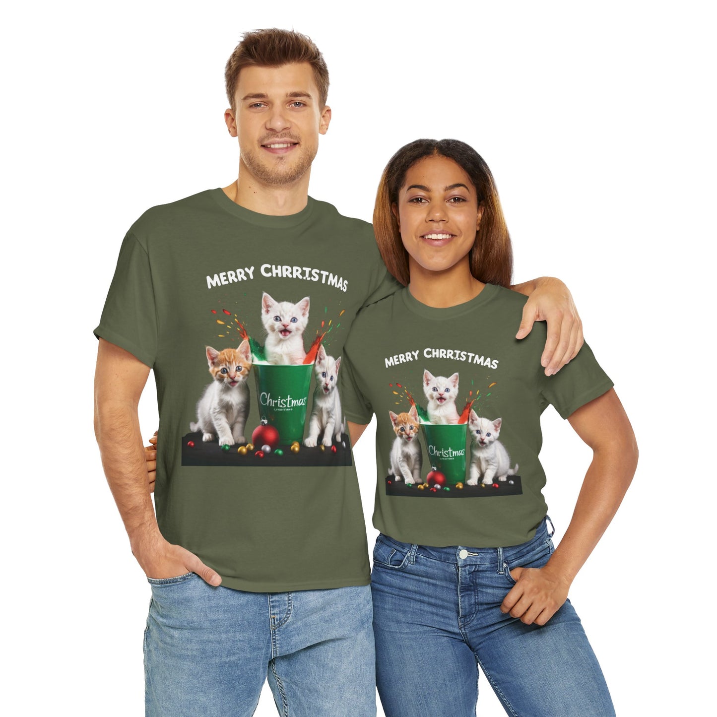 Gato Navidad Tee