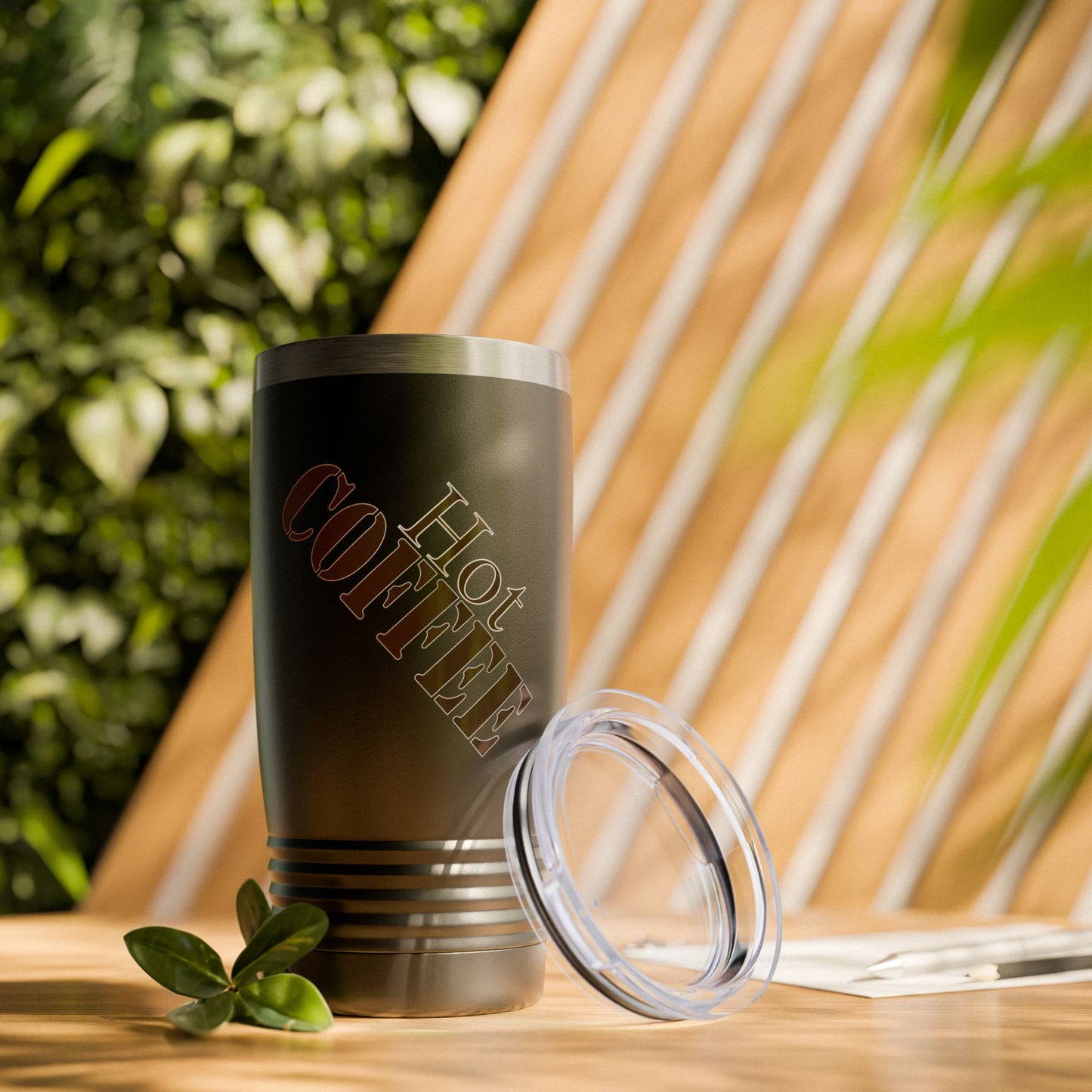 "Cafe Caliente" - Ringneck Tumbler, 20oz, El o Ella, Regalo, Deportes