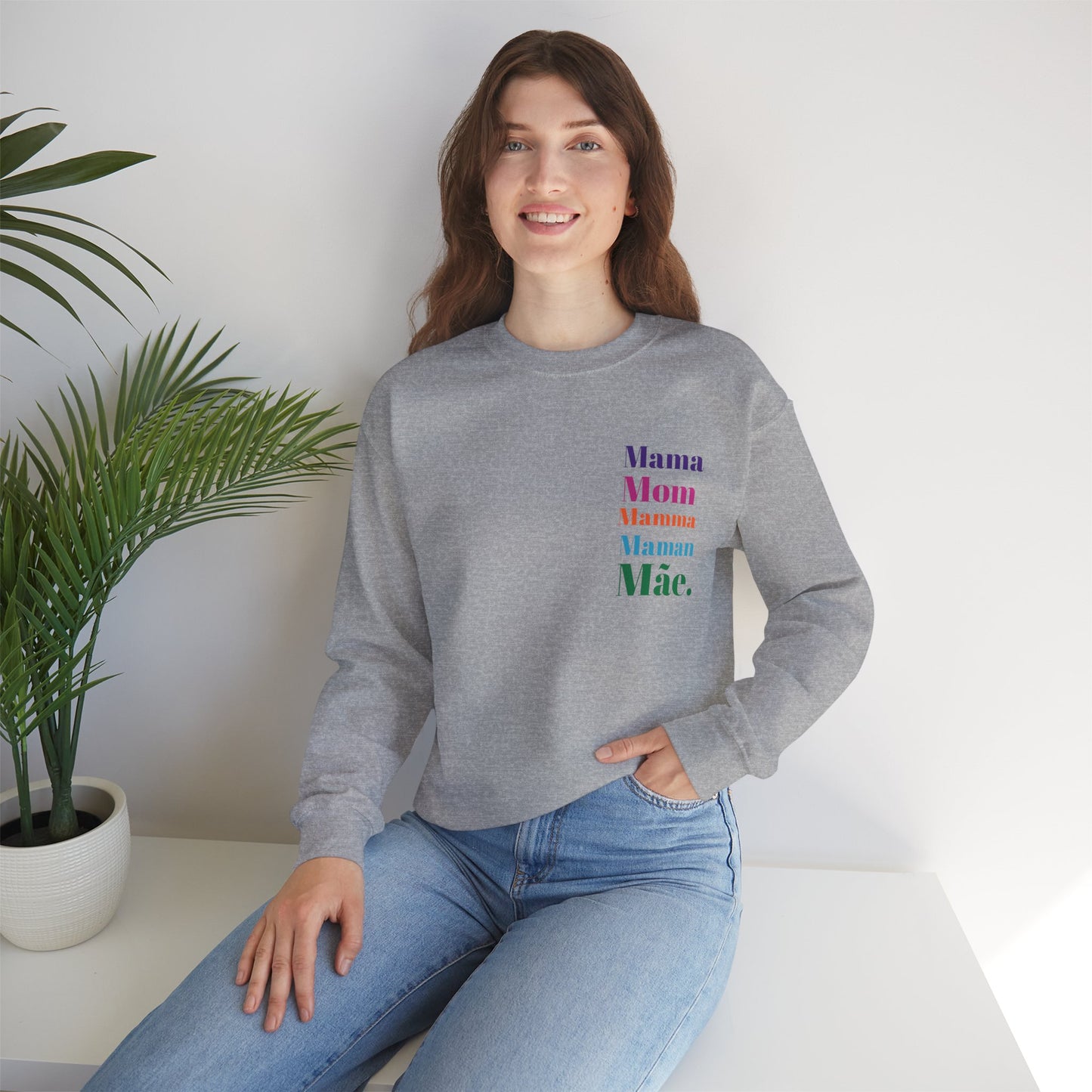 Mama Unisex Heavy Blend™ Crewneck Sweatshirt - Para Mama Design