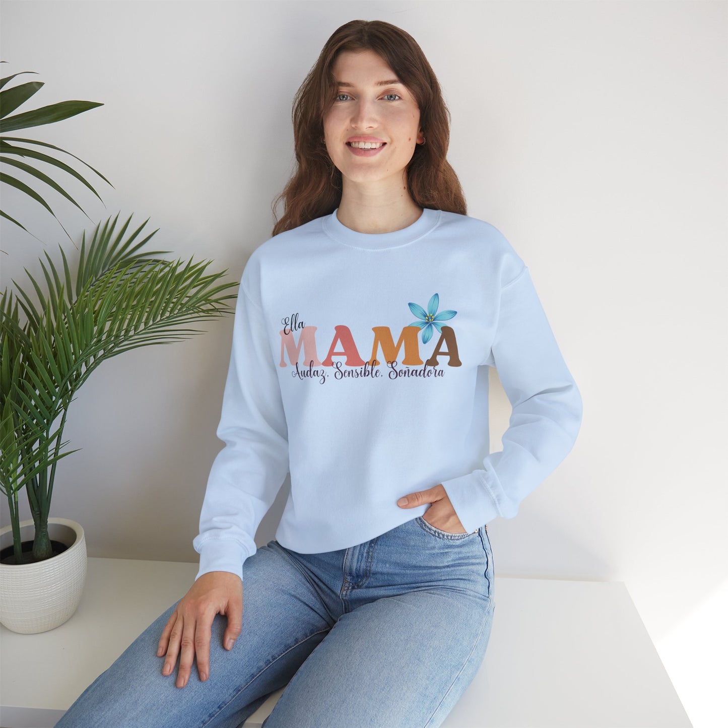 Mama Unisex Heavy Blend™ Crewneck Sweatshirt - Para Mama Design