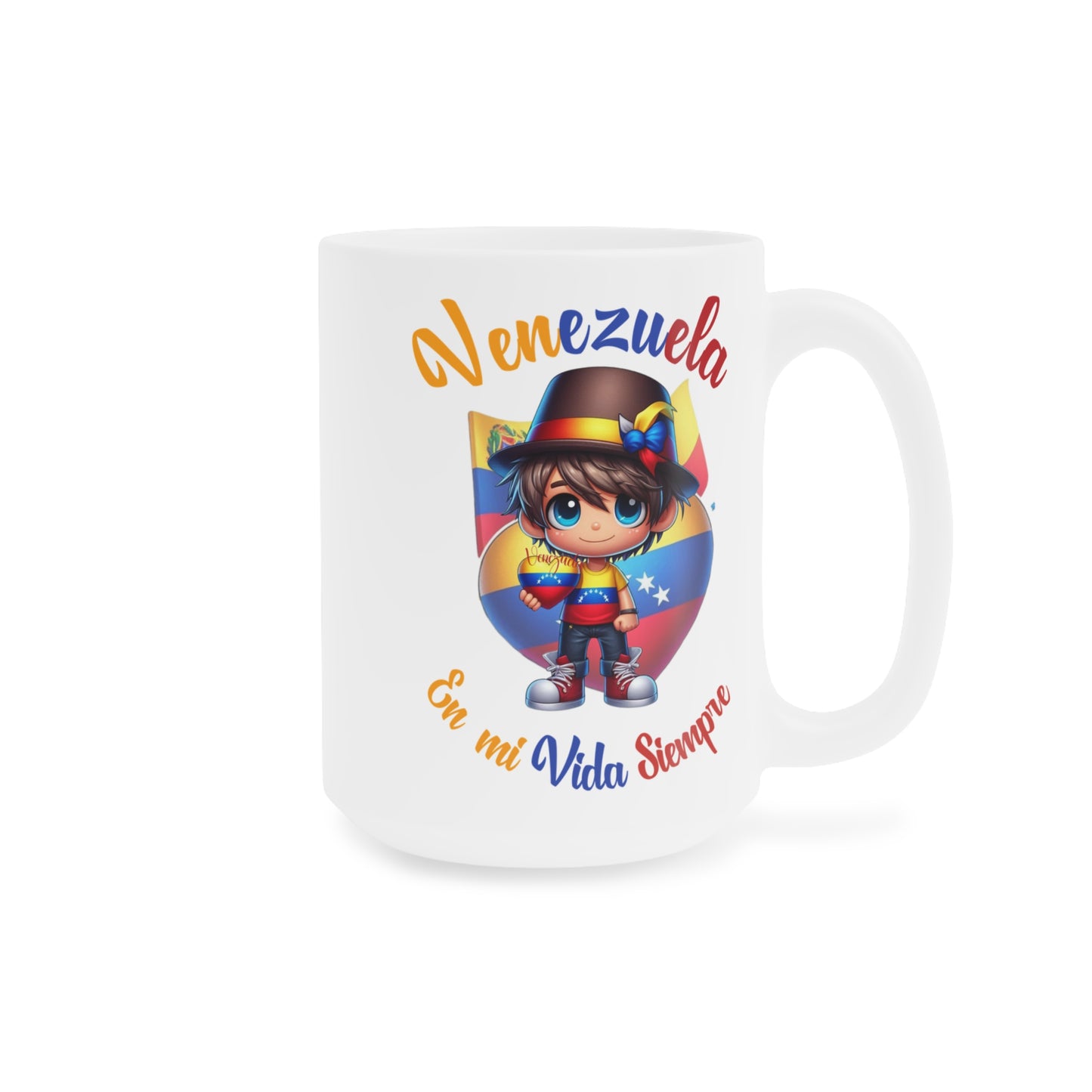 Ceramic Mugs (11oz\15oz\20oz), Ceramic Mugs (11oz\15oz\20oz), para las personas amantes de Venezuela o para los venezolanos migrantes de su pais, con banderas de Venezuela