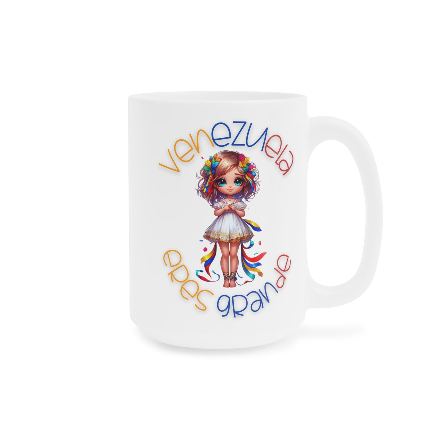 Ceramic Mugs (11oz\15oz\20oz), Ceramic Mugs (11oz\15oz\20oz), para las personas amantes de Venezuela o para los venezolanos migrantes de su pais, con banderas de Venezuela