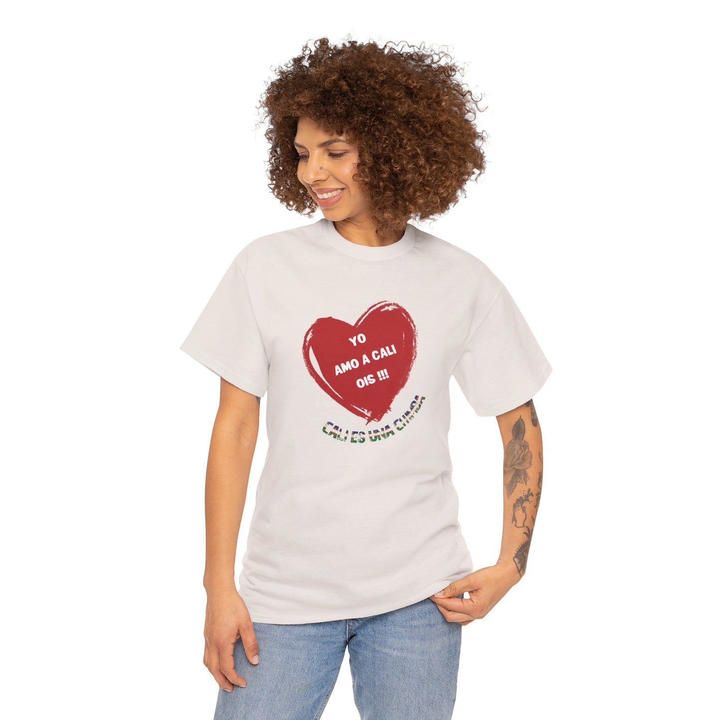 Colonia Caleña Unisex Zone Performance T-shirt, 'Yo amo a Cali ois !!!', regalo casual, Colombian Pride Shirt, Cali Souvenir Gift, Latinx