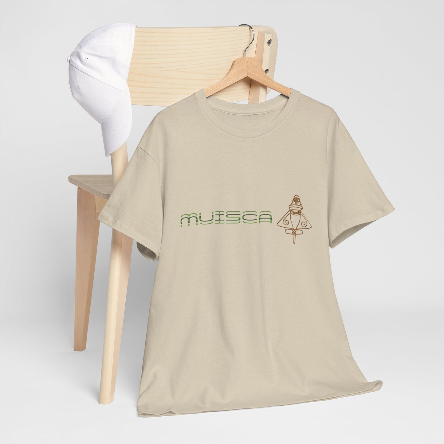 "CULTURA MUISCA" - Unisex Heavy Cotton Tee, Sporty, Casual, Gift, For Him or Her.