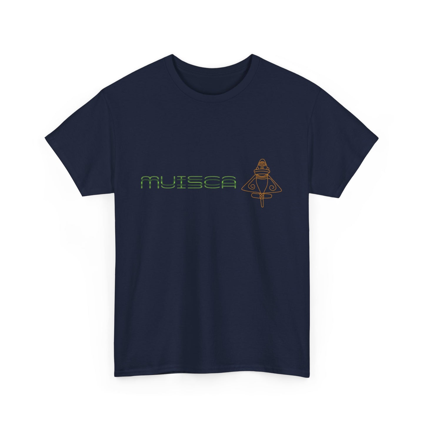 "CULTURA MUISCA" - Unisex Heavy Cotton Tee, Sporty, Casual, Gift, For Him or Her.