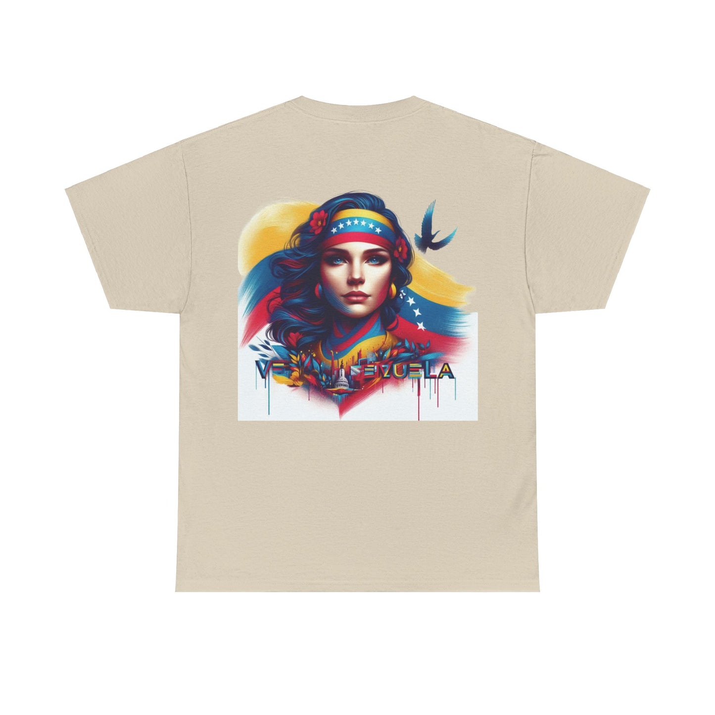 Unisex Heavy Cotton Tee, Colección Camisetas Venezuela Unisex – Serie Adultos, Camiseta Orgullo Venezolano – Retro y Clásica, edicion especial Venezuela