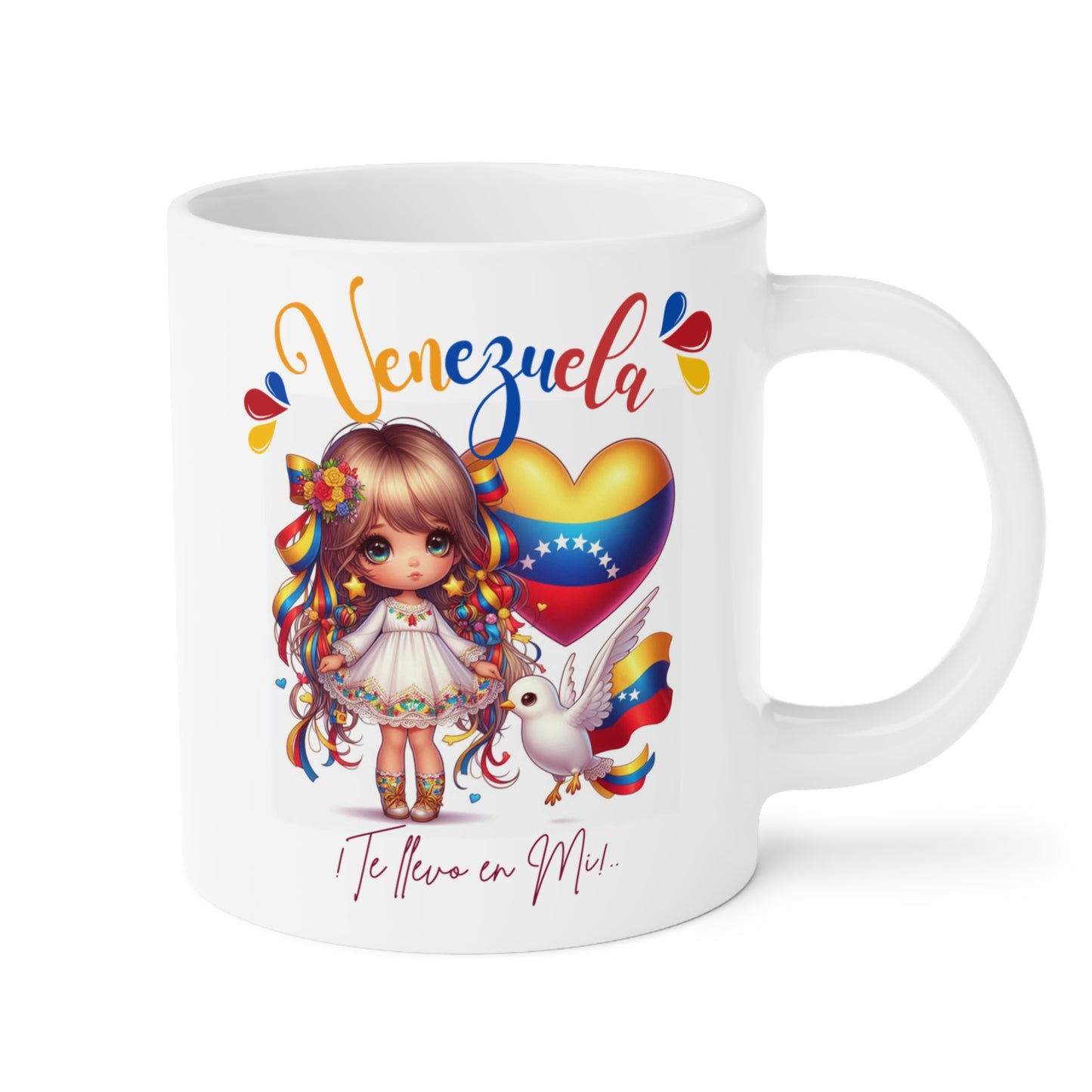 Ceramic Mugs (11oz\15oz\20oz), Ceramic Mugs (11oz\15oz\20oz), para las personas amantes de Venezuela o para los venezolanos migrantes de su pais, con banderas de Venezuela