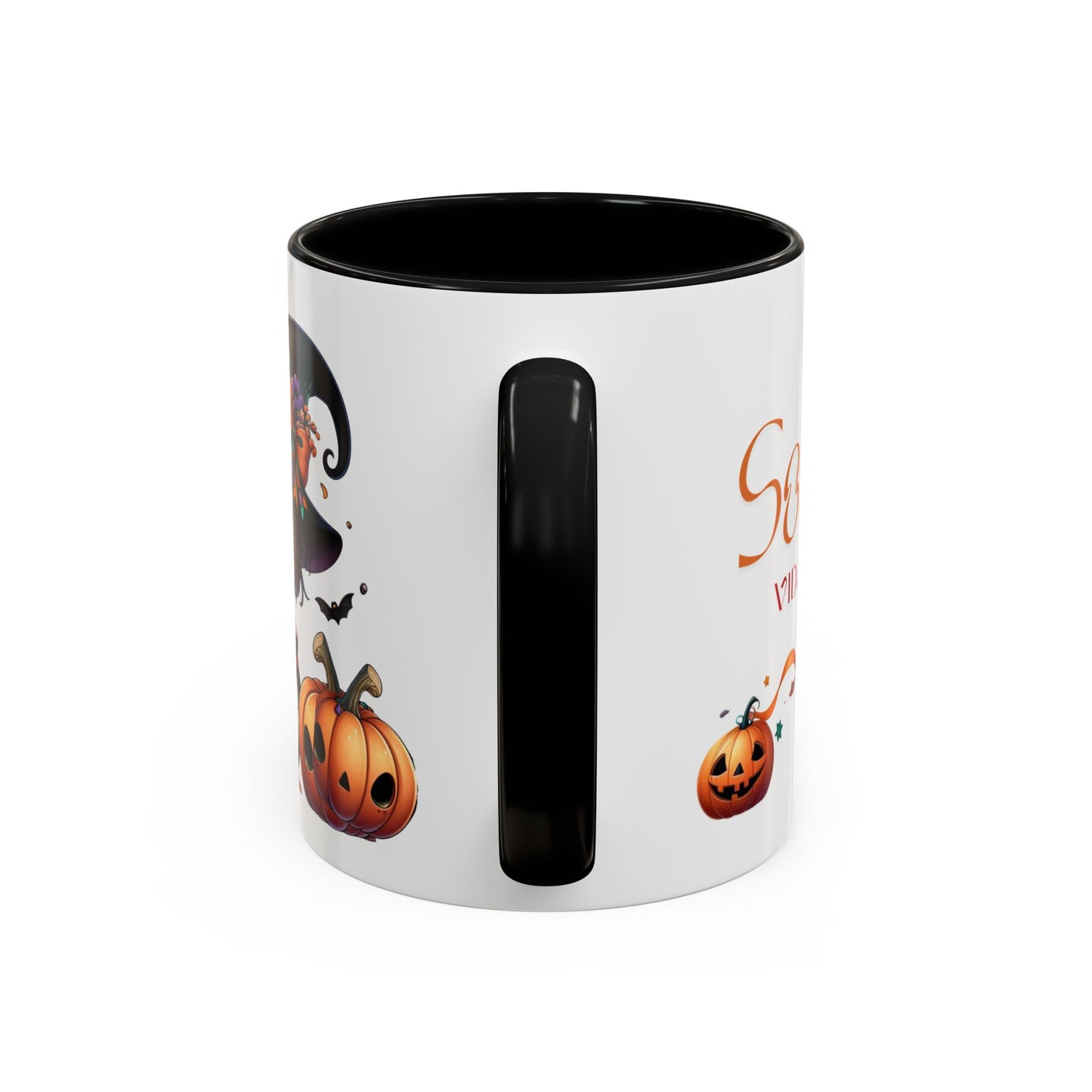 Mug Halloween Decorated with Positive Message