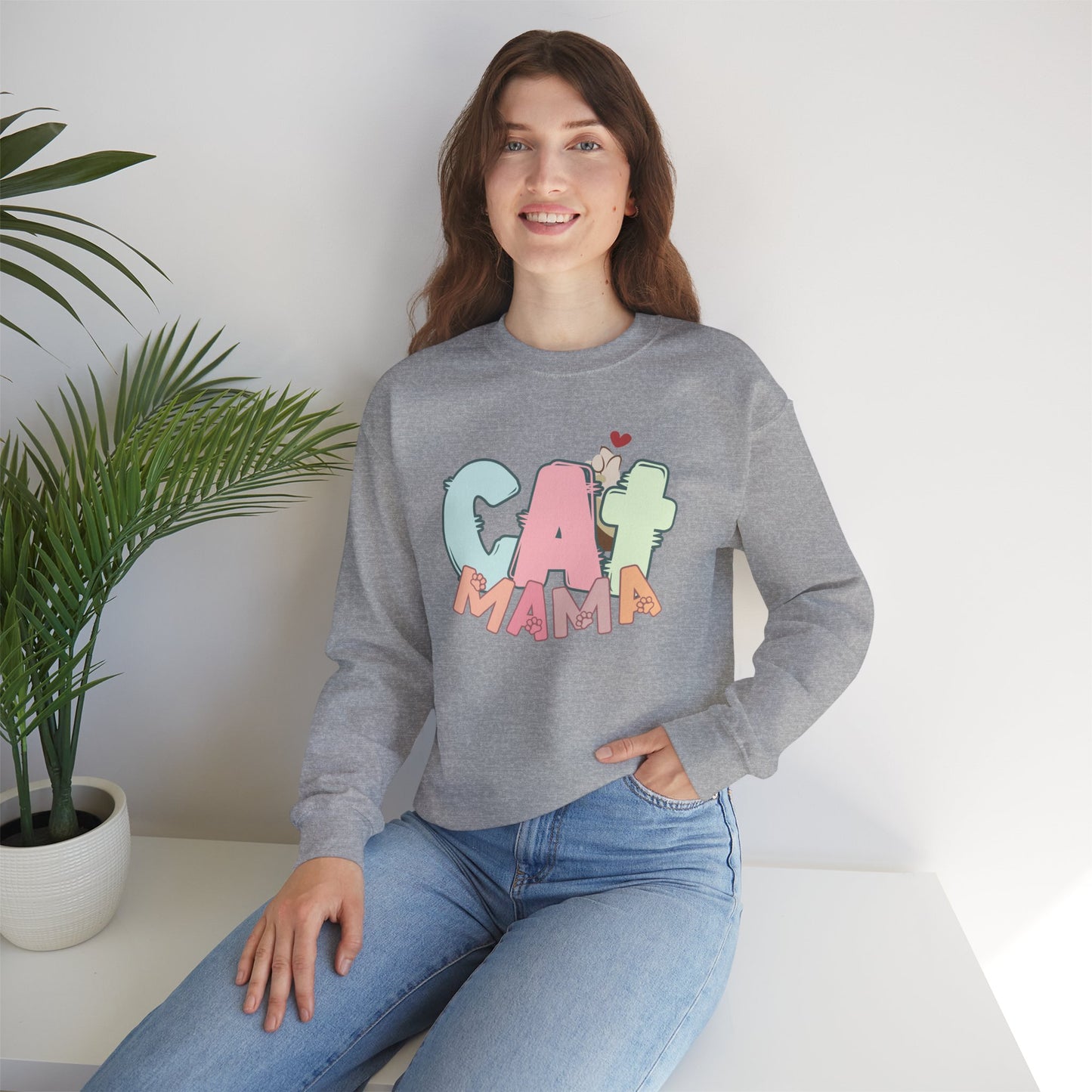 Mama Unisex Heavy Blend™ Crewneck Sweatshirt - Para Mama Design