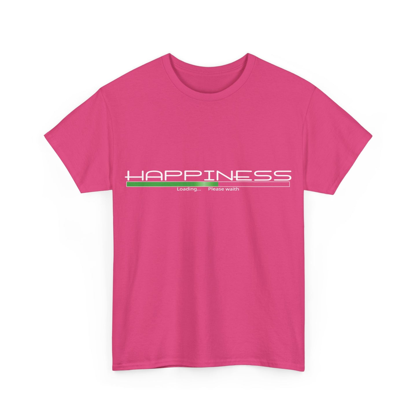 "HAPPINESS" - Unisex Heavy Cotton Tee, Sporty, Casual, Gift, For Him or Her.