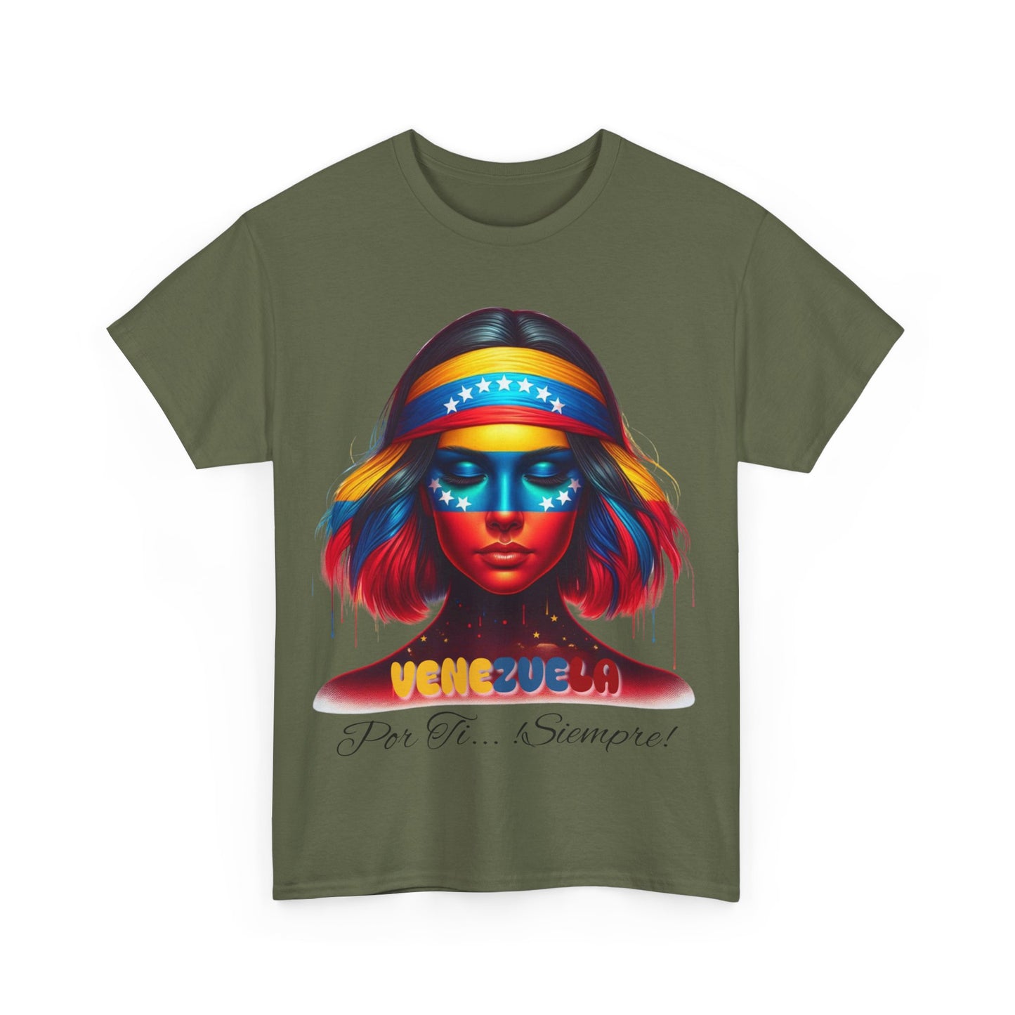 Unisex Heavy Cotton Tee, Colección Camisetas Venezuela Unisex – Serie Adultos, Camiseta Orgullo Venezolano – Retro y Clásica, edicion especial Venezuela