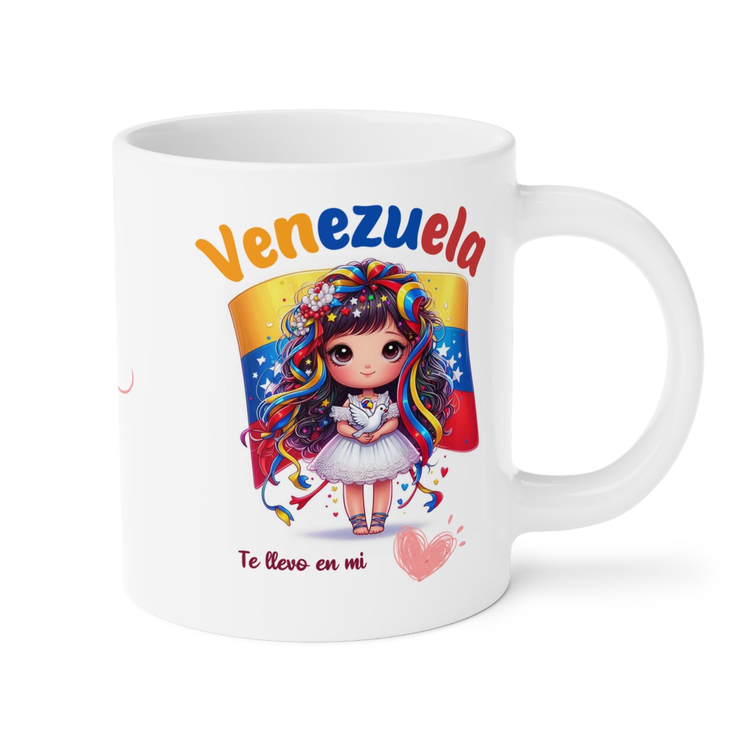 Ceramic Mugs (11oz\15oz\20oz), Ceramic Mugs (11oz\15oz\20oz), para las personas amantes de Venezuela o para los venezolanos migrantes de su pais, con banderas de Venezuela