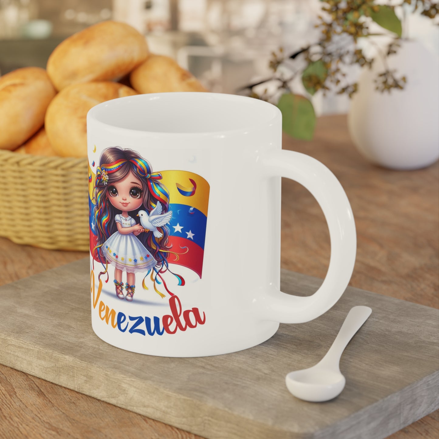 Ceramic Mugs (11oz\15oz\20oz), Ceramic Mugs (11oz\15oz\20oz), para las personas amantes de Venezuela o para los venezolanos migrantes de su pais, con banderas de Venezuela