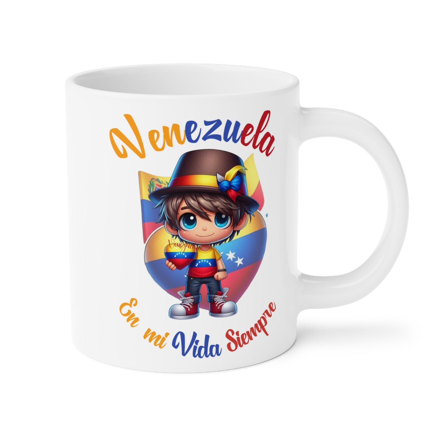 Ceramic Mugs (11oz\15oz\20oz), Ceramic Mugs (11oz\15oz\20oz), para las personas amantes de Venezuela o para los venezolanos migrantes de su pais, con banderas de Venezuela