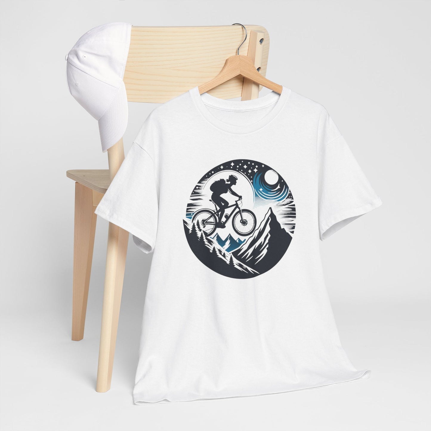 Unisex Heavy Cotton Tee, para amantes del ciclismo, amantes de bicicletas, ropa de ciclismo, camisetas de ciclismo de montaña, ropa de ciclismo, amantes de la bicicleta