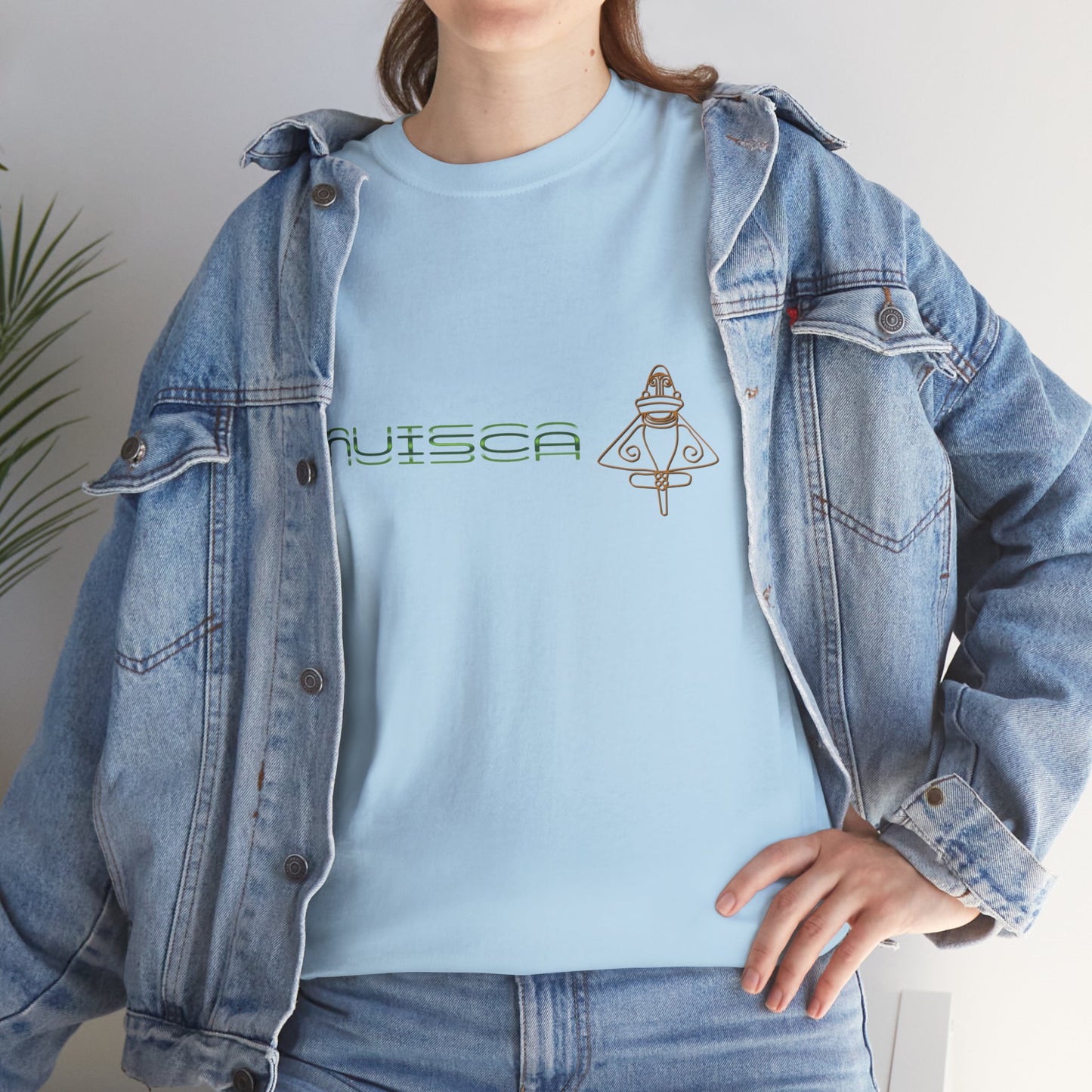 "CULTURA MUISCA" - Unisex Heavy Cotton Tee, Sporty, Casual, Gift, For Him or Her.