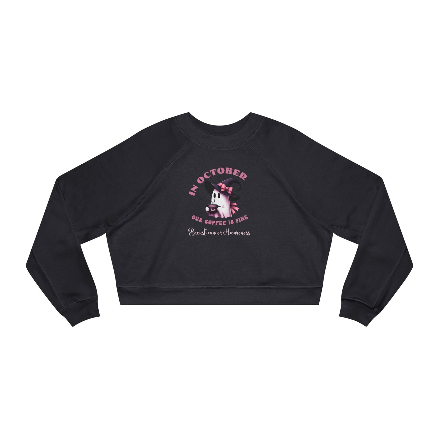 Cropped Sweatshirt Breast Cancer Awareness October Pink Pullover