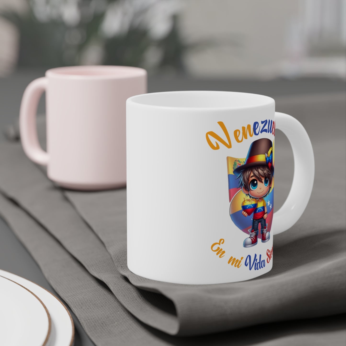 Ceramic Mugs (11oz\15oz\20oz), Ceramic Mugs (11oz\15oz\20oz), para las personas amantes de Venezuela o para los venezolanos migrantes de su pais, con banderas de Venezuela