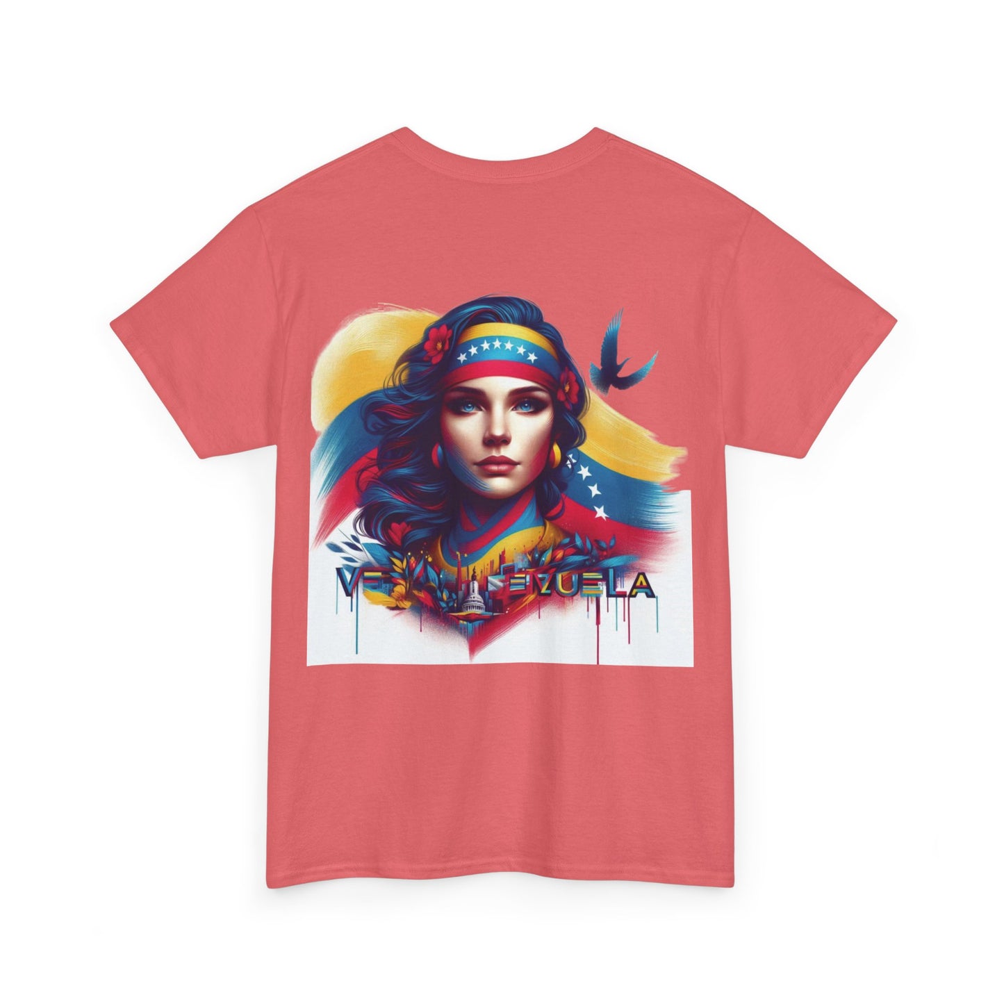 Unisex Heavy Cotton Tee, Colección Camisetas Venezuela Unisex – Serie Adultos, Camiseta Orgullo Venezolano – Retro y Clásica, edicion especial Venezuela