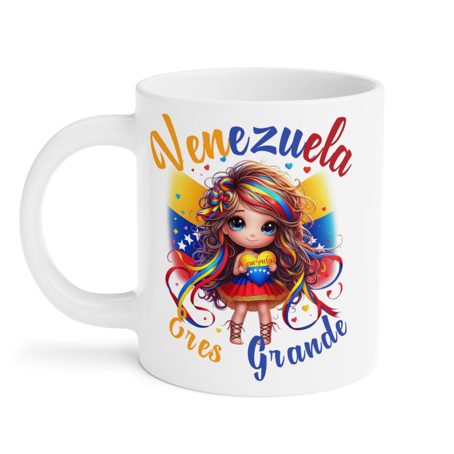 Ceramic Mugs (11oz\15oz\20oz), Ceramic Mugs (11oz\15oz\20oz), para las personas amantes de Venezuela o para los venezolanos migrantes de su pais, con banderas de Venezuela