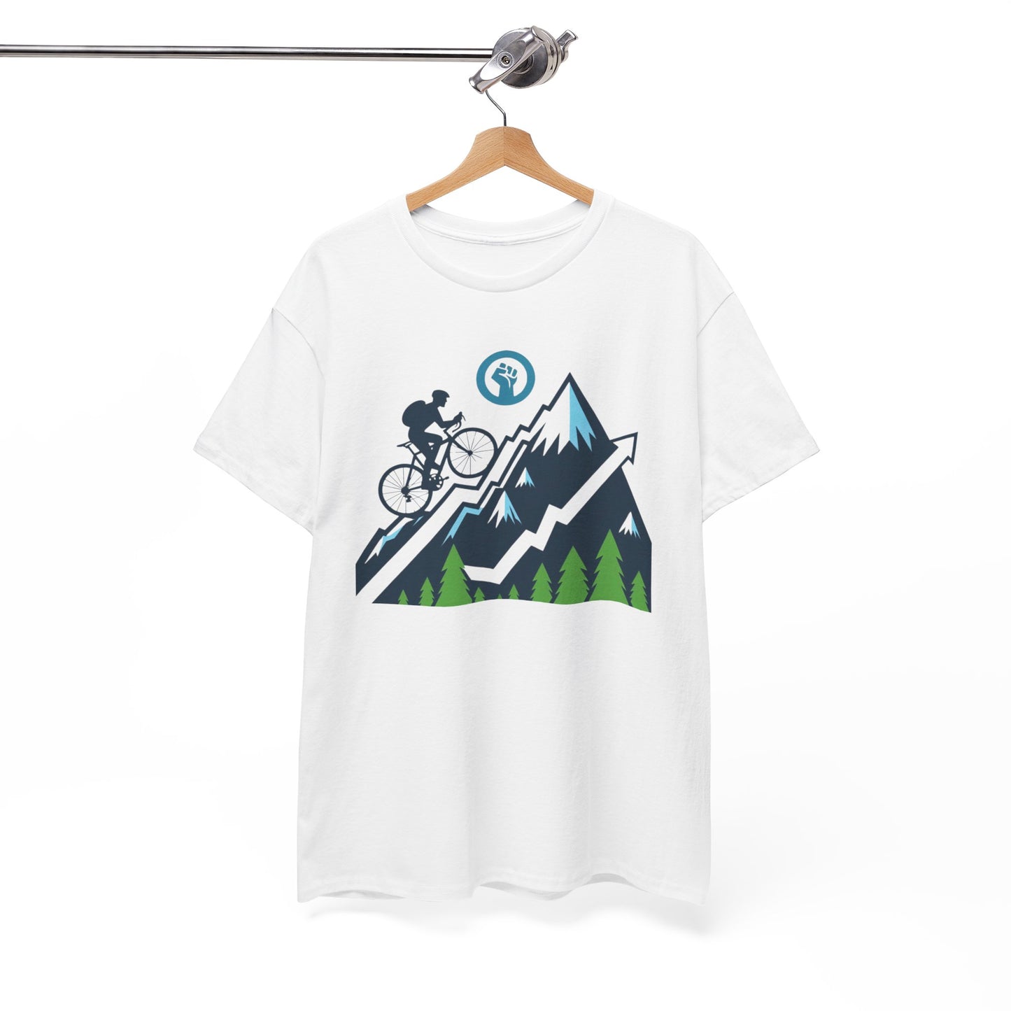 Unisex Heavy Cotton Tee, para amantes del ciclismo, amantes de bicicletas, ropa de ciclismo, camisetas de ciclismo de montaña, ropa de ciclismo, amantes de la bicicleta