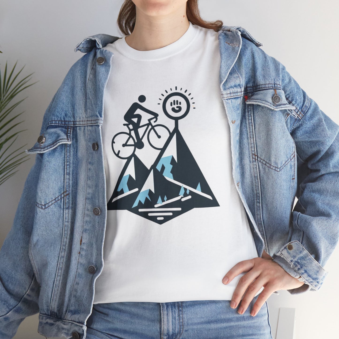 Unisex Heavy Cotton Tee, para amantes del ciclismo, amantes de bicicletas, ropa de ciclismo, camisetas de ciclismo de montaña, ropa de ciclismo, amantes de la bicicleta