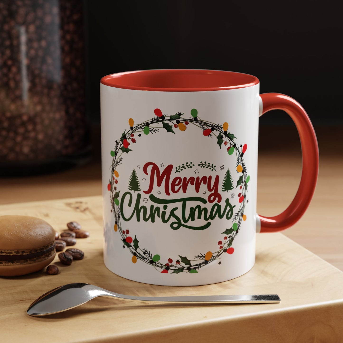 Mug, Merry Christmas Accent Coffee Mug (11, 15oz)