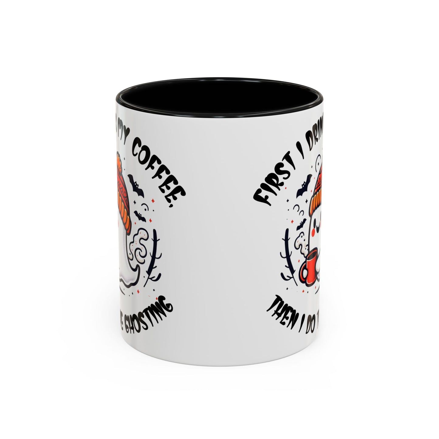 Halloween Ghost Cat Coffee Mug