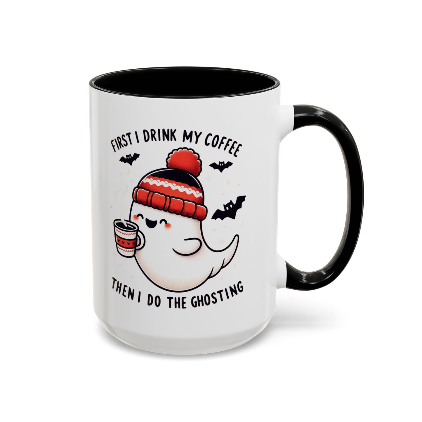 Halloween Ghost Cat Coffee Mug